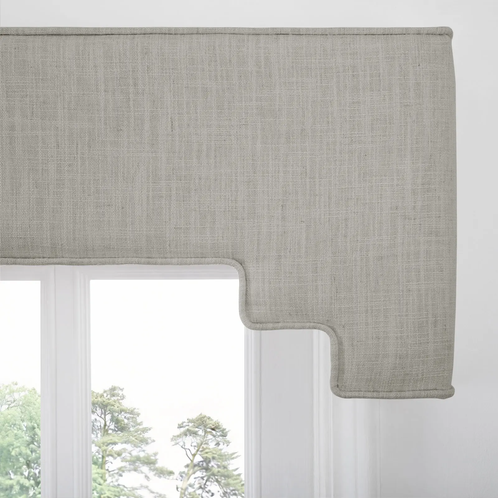 Liz Linen Decorative Stepped Cornice - Image 120