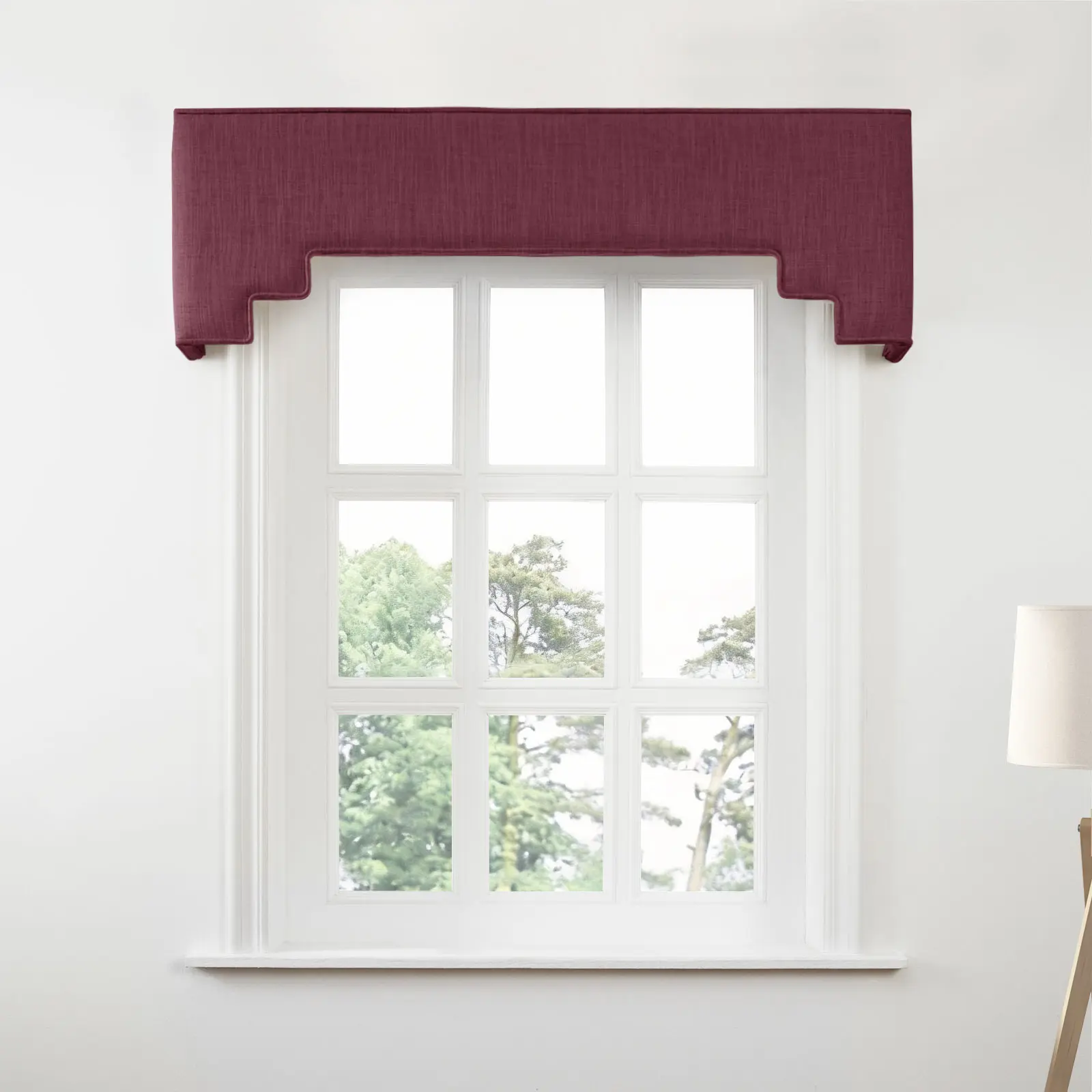 Liz Linen Decorative Stepped Cornice - Image 122