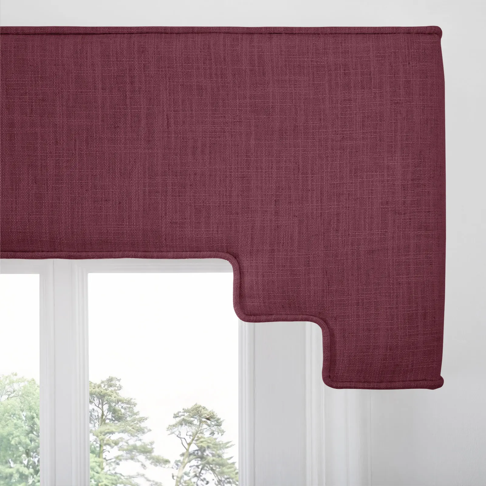 Liz Linen Decorative Stepped Cornice - Image 124
