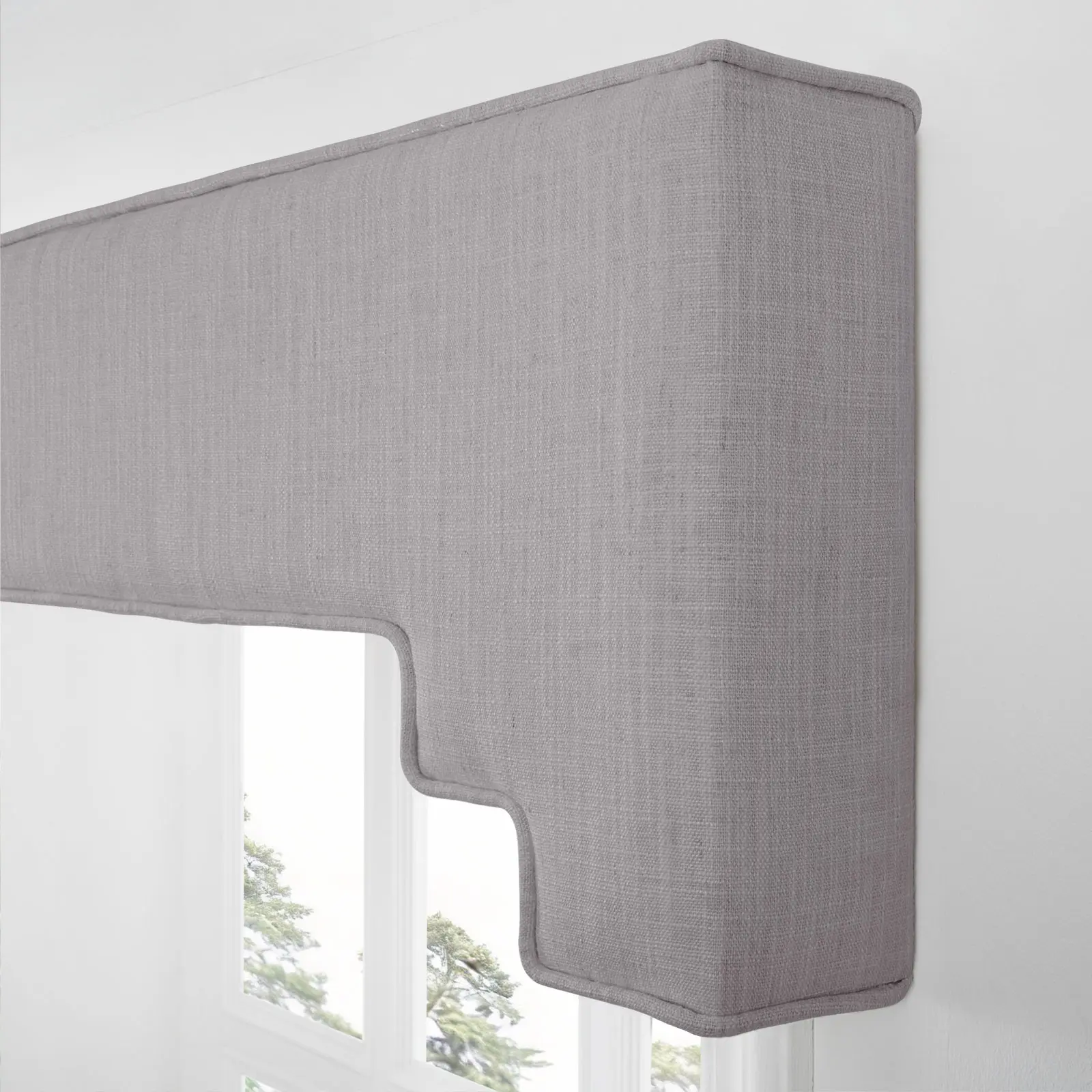 Liz Linen Decorative Stepped Cornice - Image 127