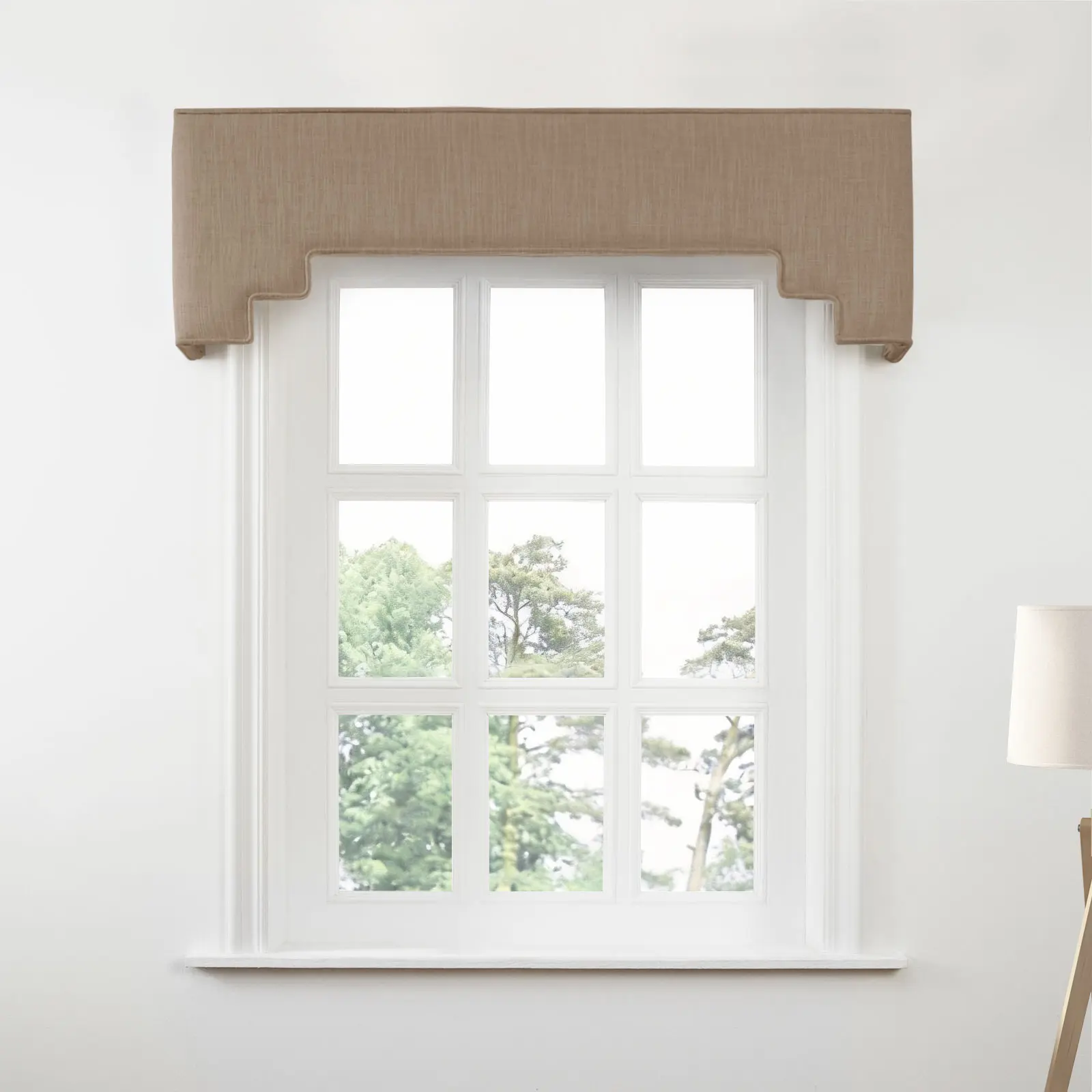 Liz Linen Decorative Stepped Cornice - Image 130