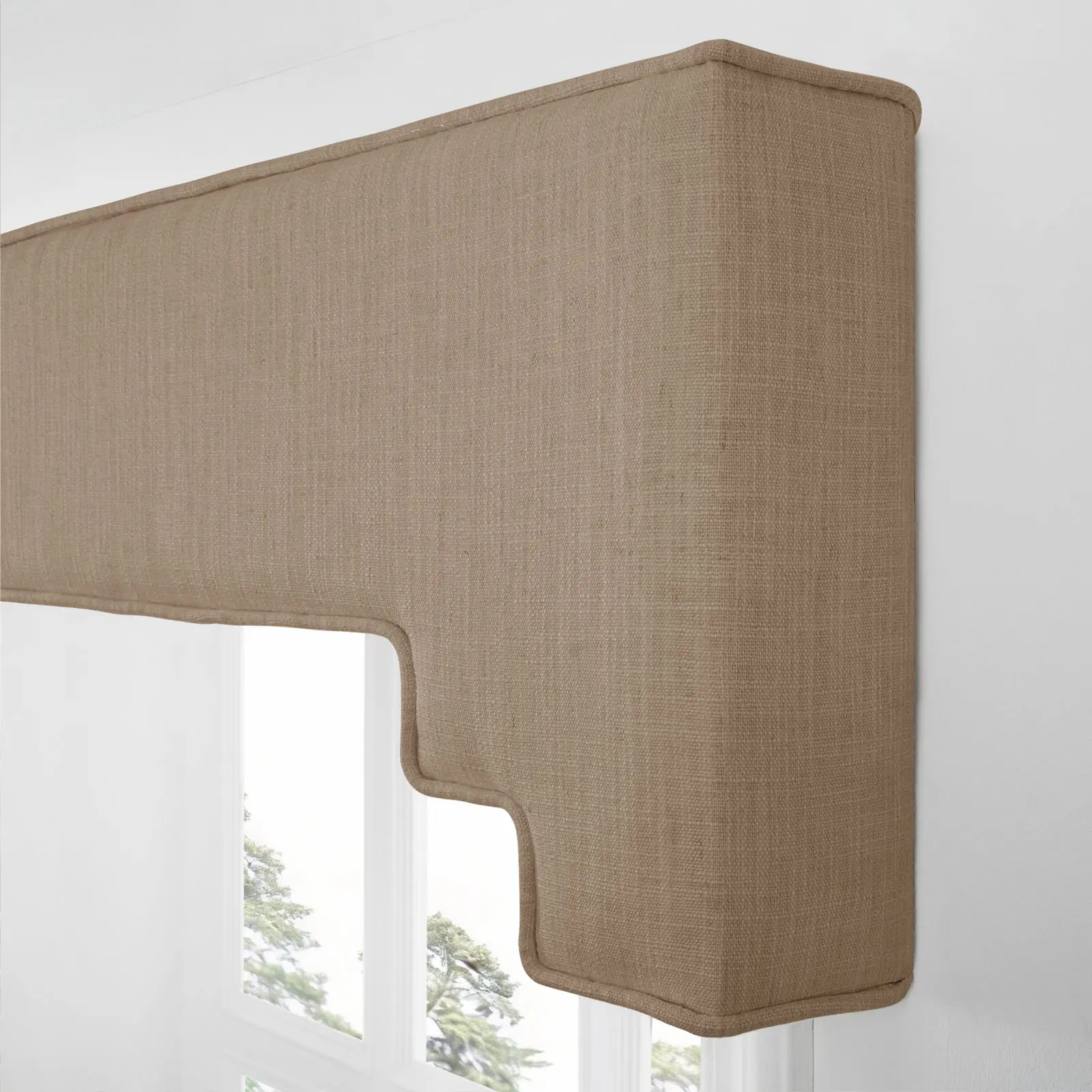 Liz Linen Decorative Stepped Cornice - Image 131