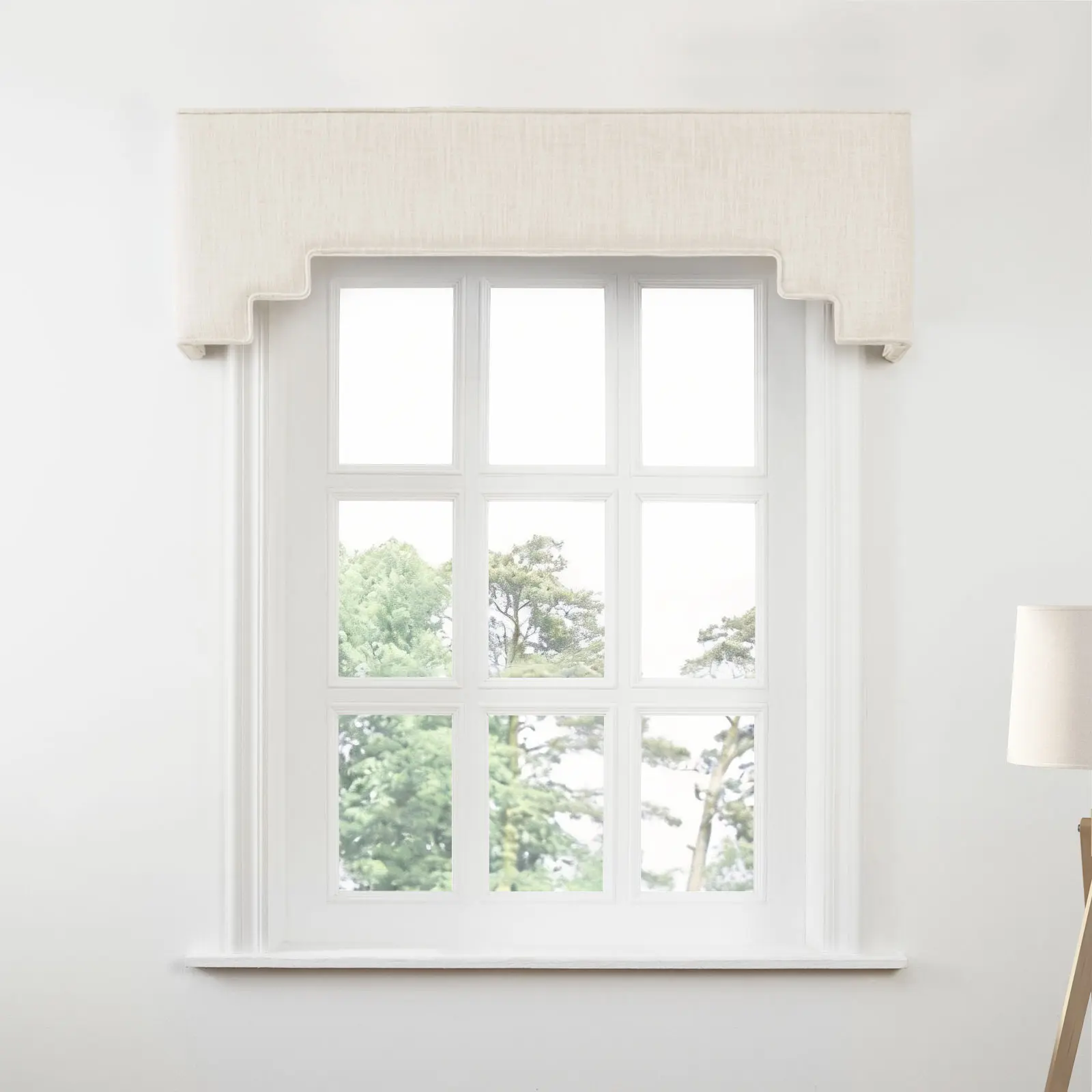 Liz Linen Decorative Stepped Cornice - Image 134