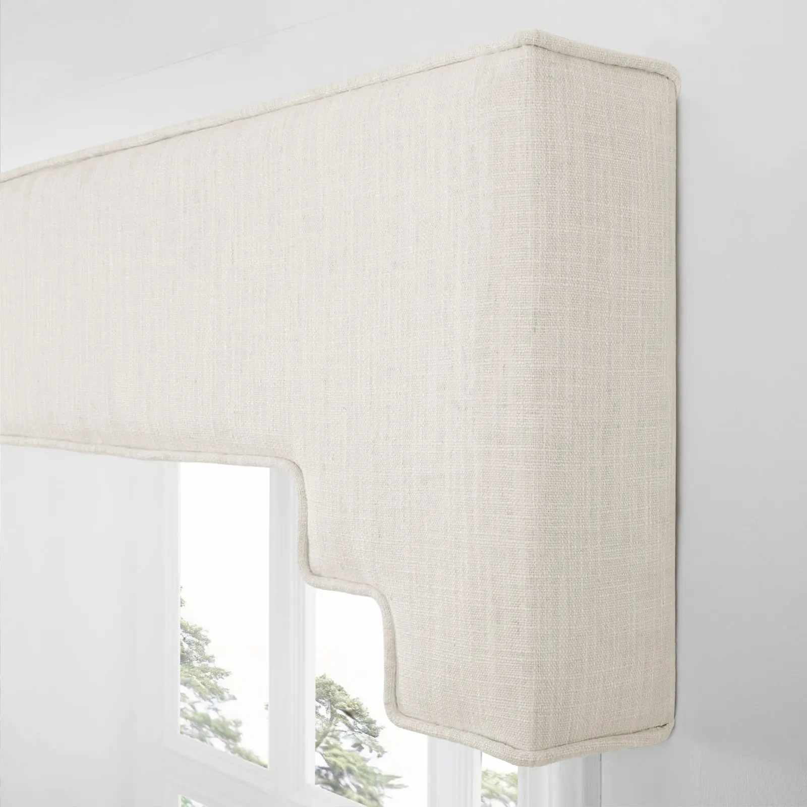 Liz Linen Decorative Stepped Cornice - Image 135