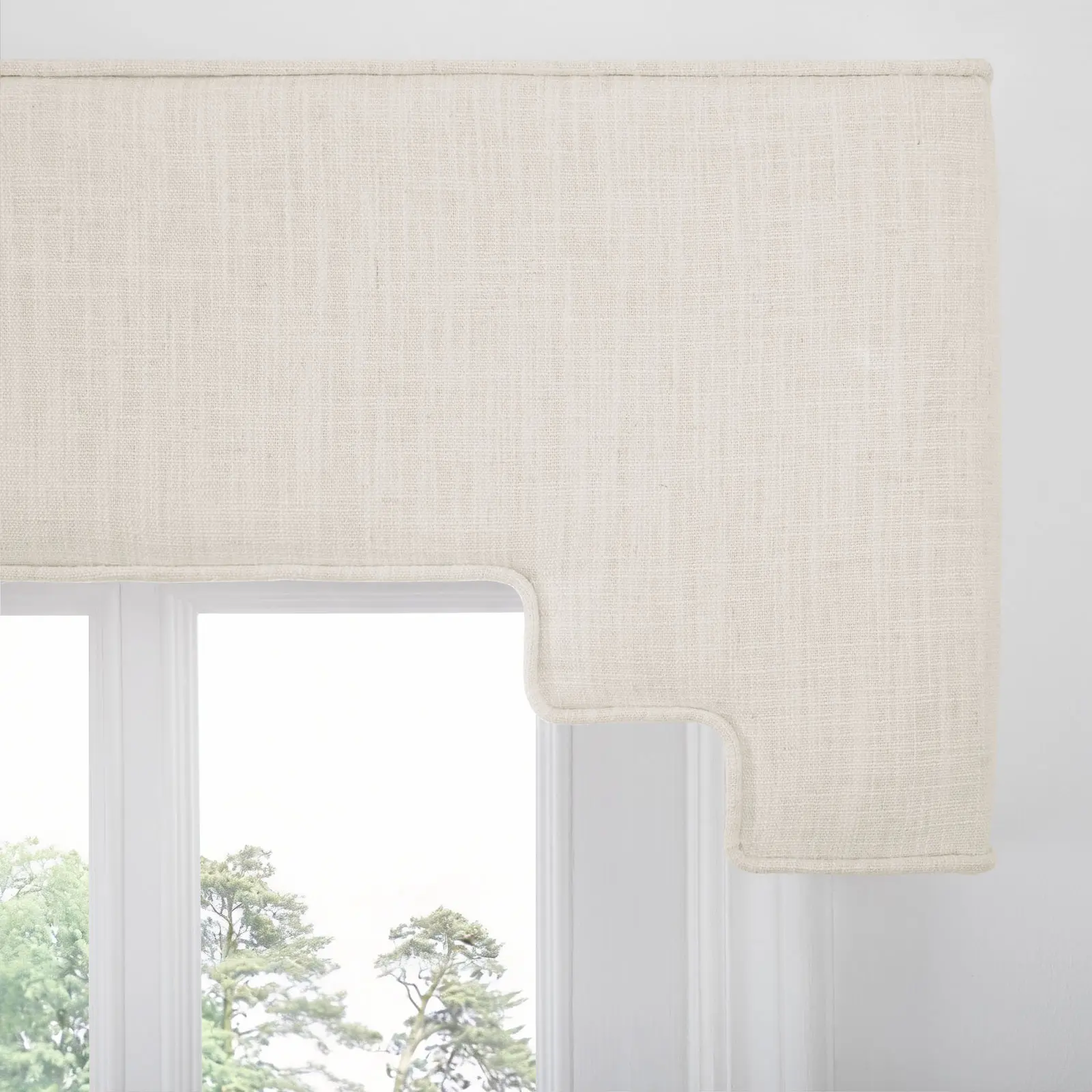 Liz Linen Decorative Stepped Cornice - Image 136