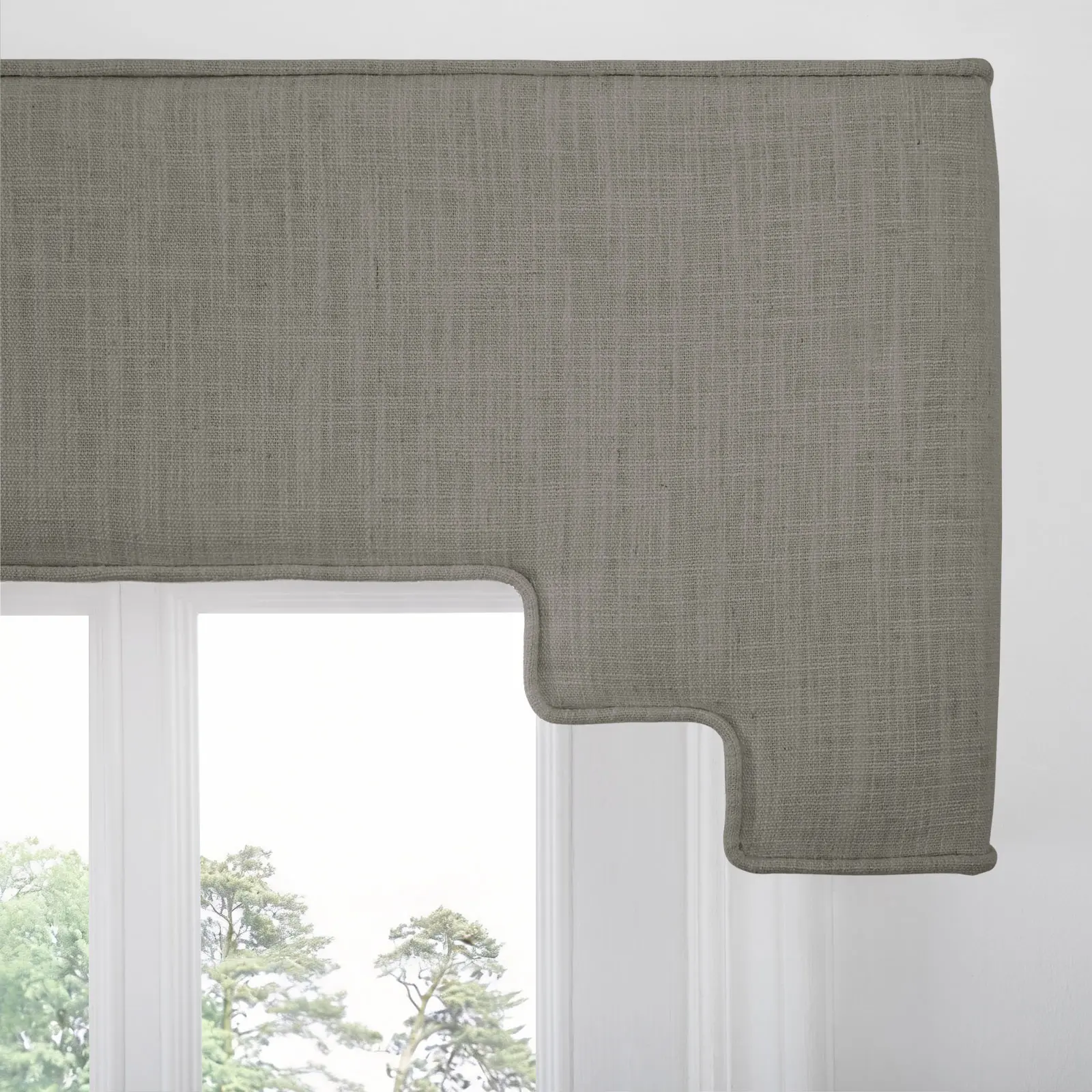 Liz Linen Decorative Stepped Cornice - Image 140