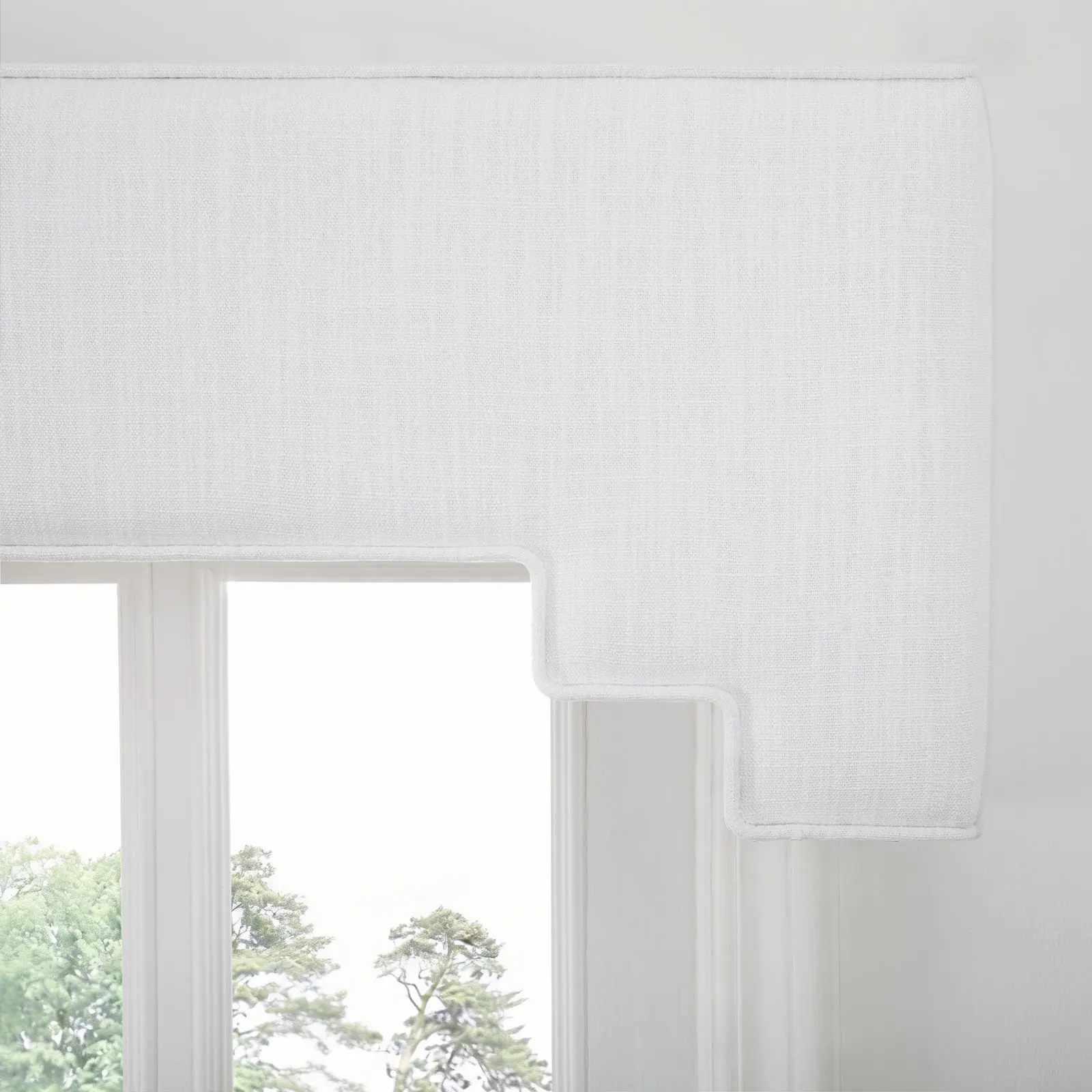Liz Linen Decorative Stepped Cornice - Image 144