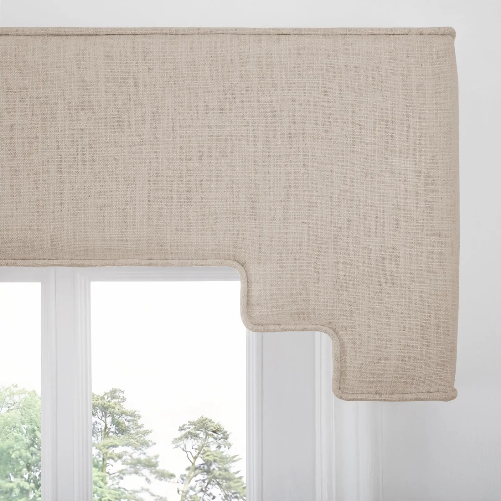Liz Linen Decorative Stepped Cornice - Image 149