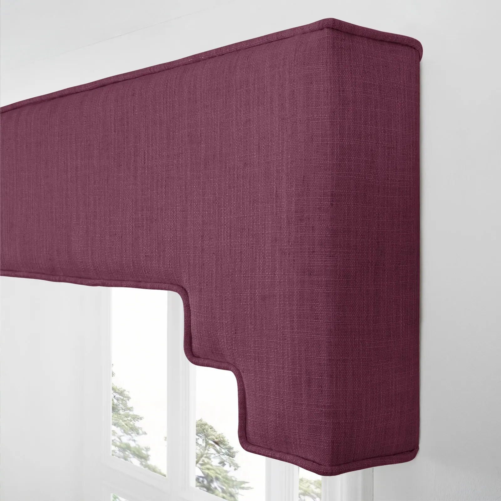Liz Linen Decorative Stepped Cornice - Image 15