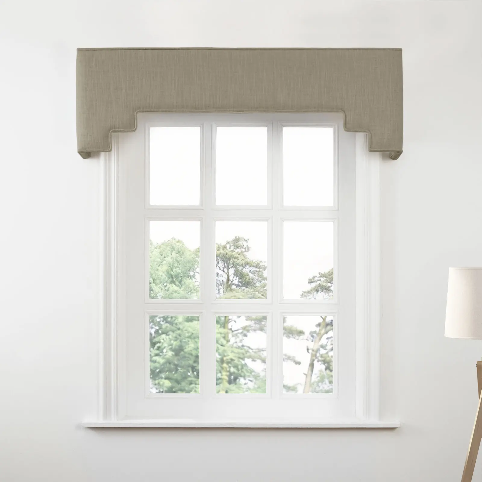 Liz Linen Decorative Stepped Cornice - Image 151