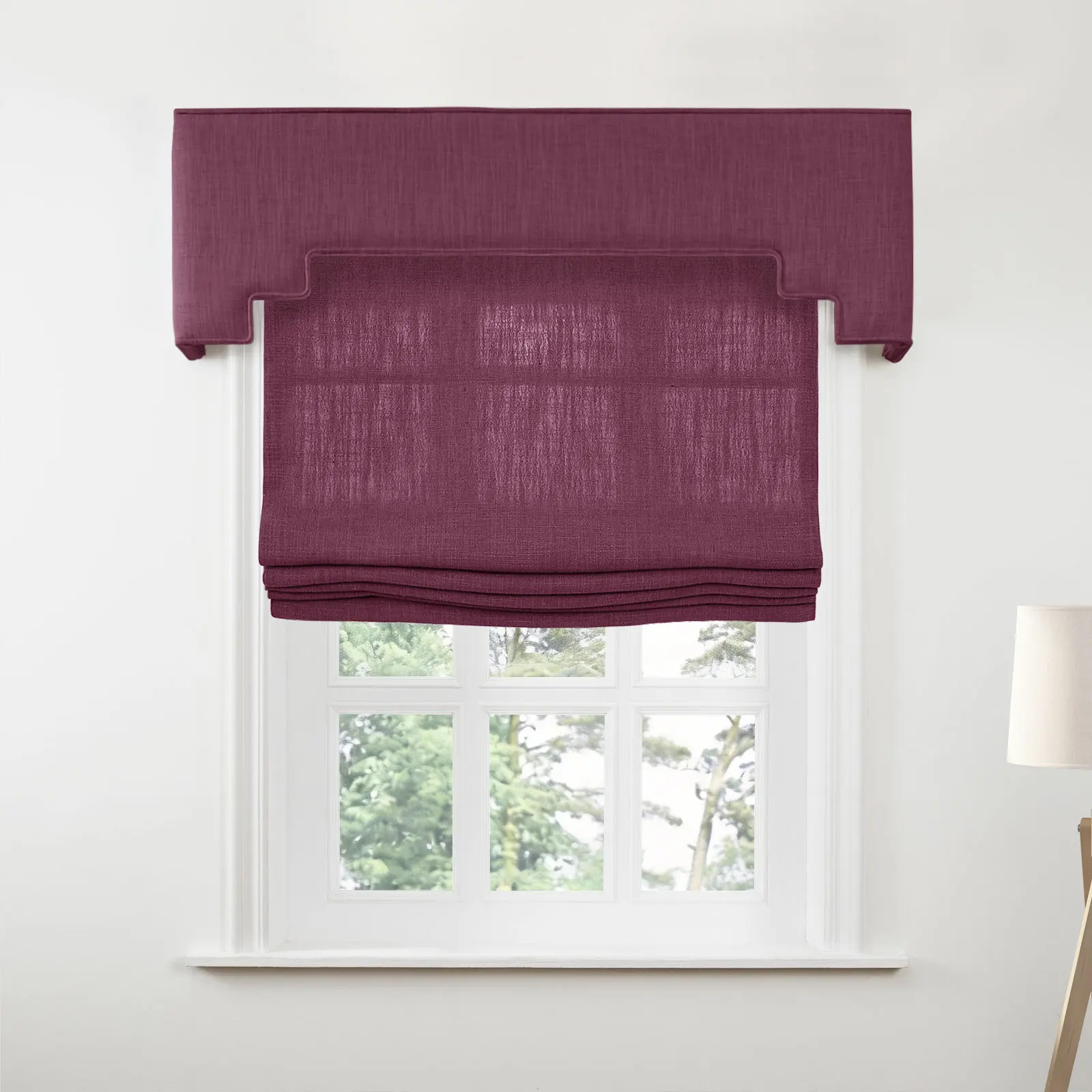 Liz Linen Decorative Stepped Cornice - Image 17
