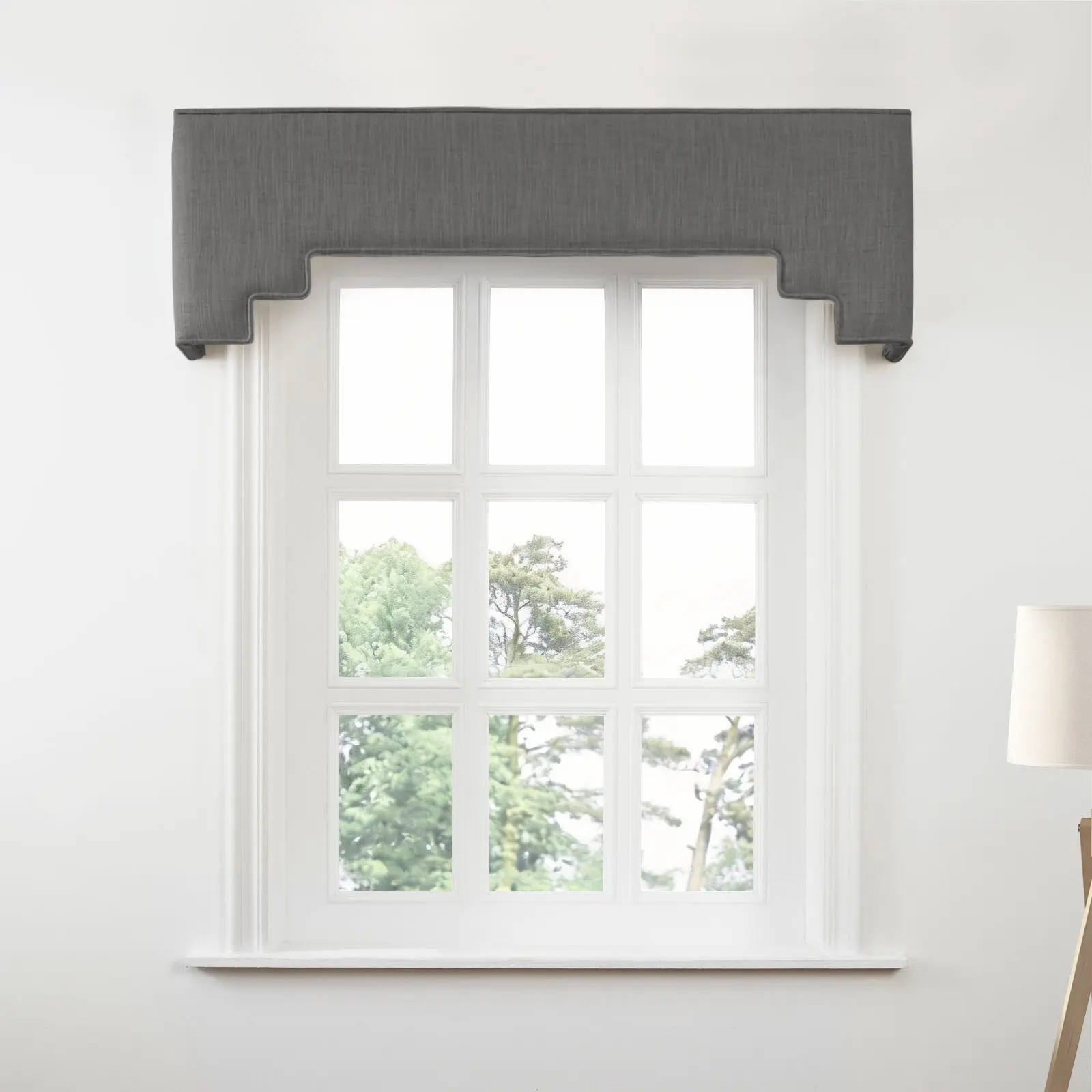 Liz Linen Decorative Stepped Cornice - Image 22