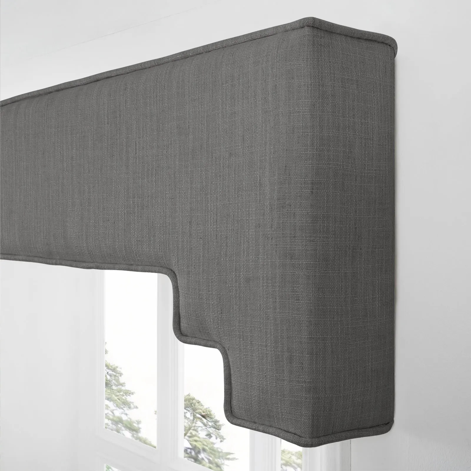 Liz Linen Decorative Stepped Cornice - Image 23