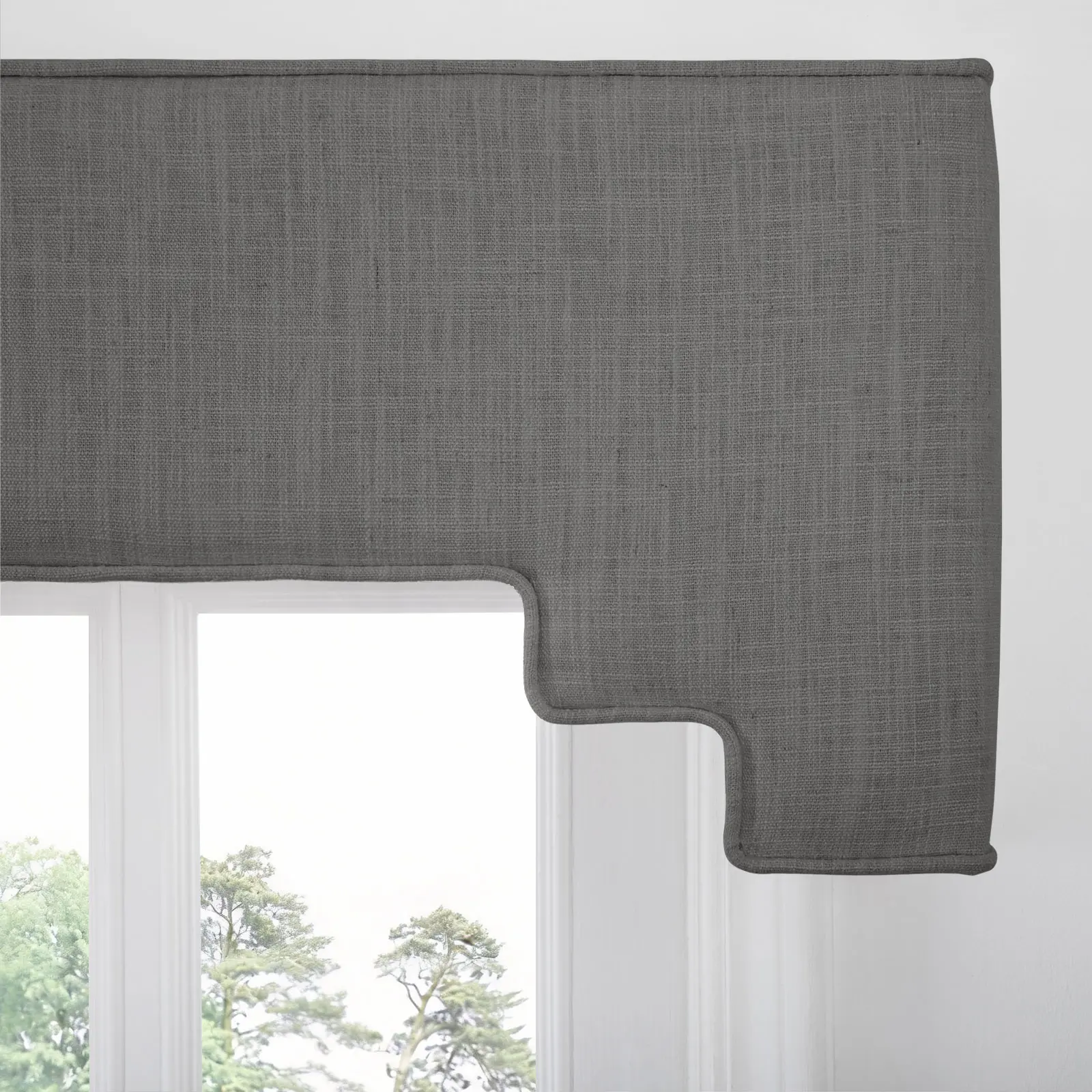 Liz Linen Decorative Stepped Cornice - Image 24