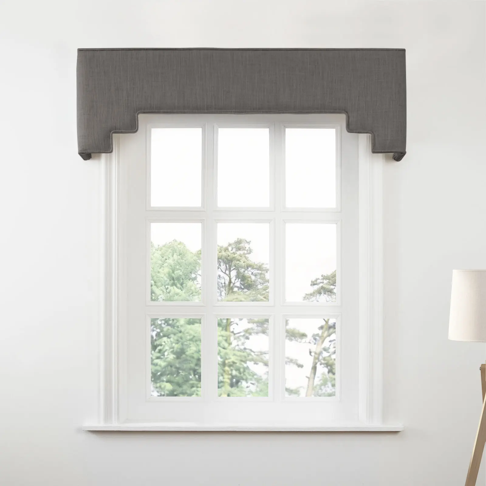 Liz Linen Decorative Stepped Cornice - Image 26