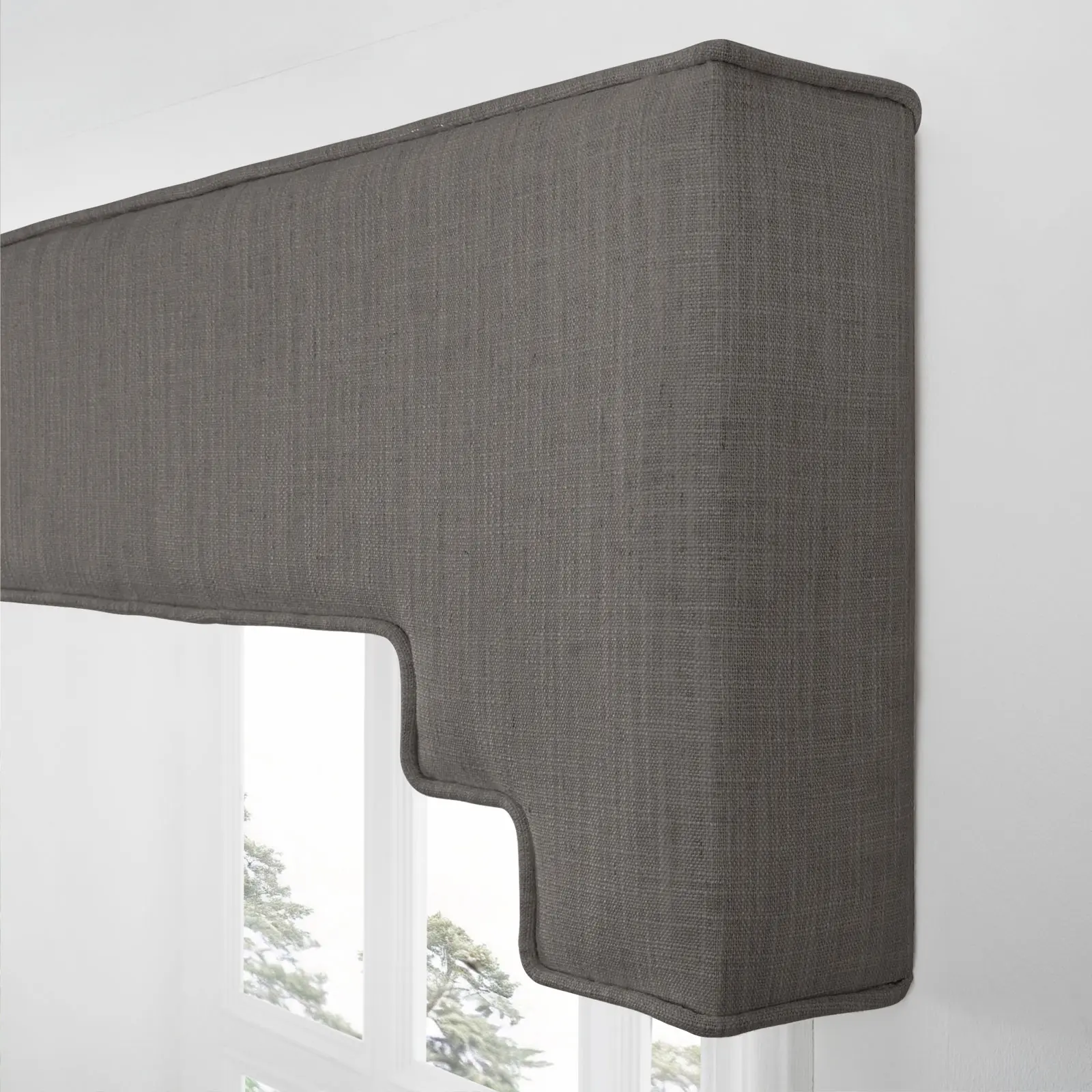 Liz Linen Decorative Stepped Cornice - Image 27