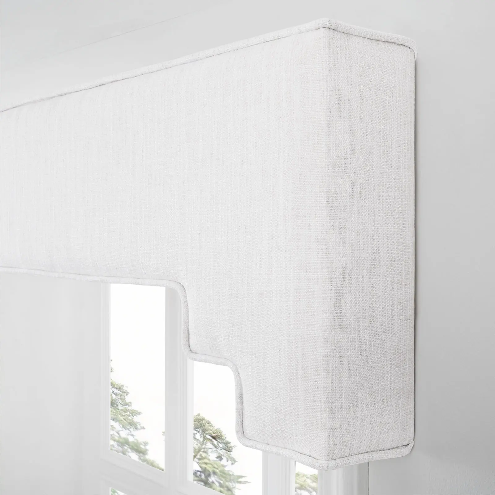 Liz Linen Decorative Stepped Cornice - Image 3