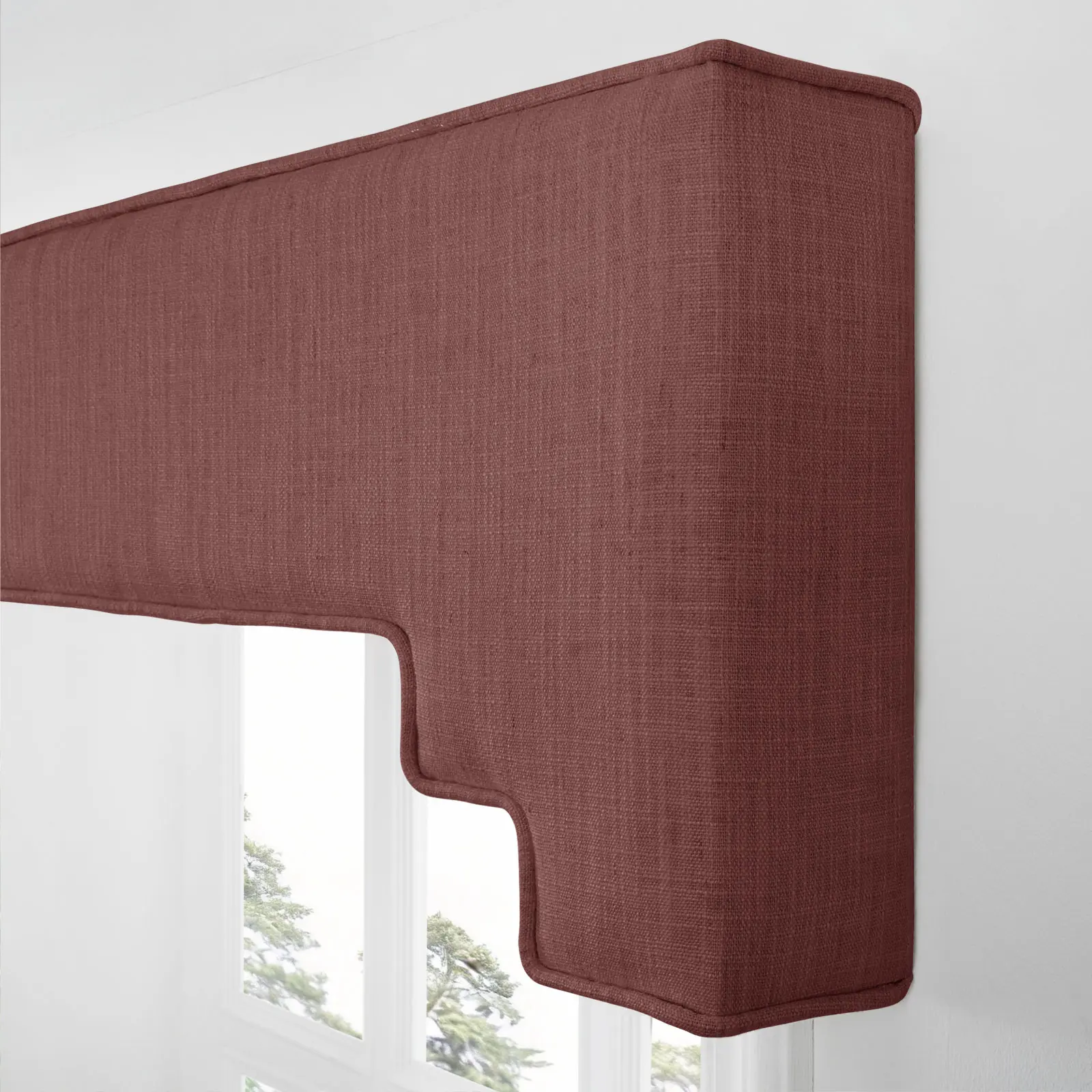 Liz Linen Decorative Stepped Cornice - Image 31