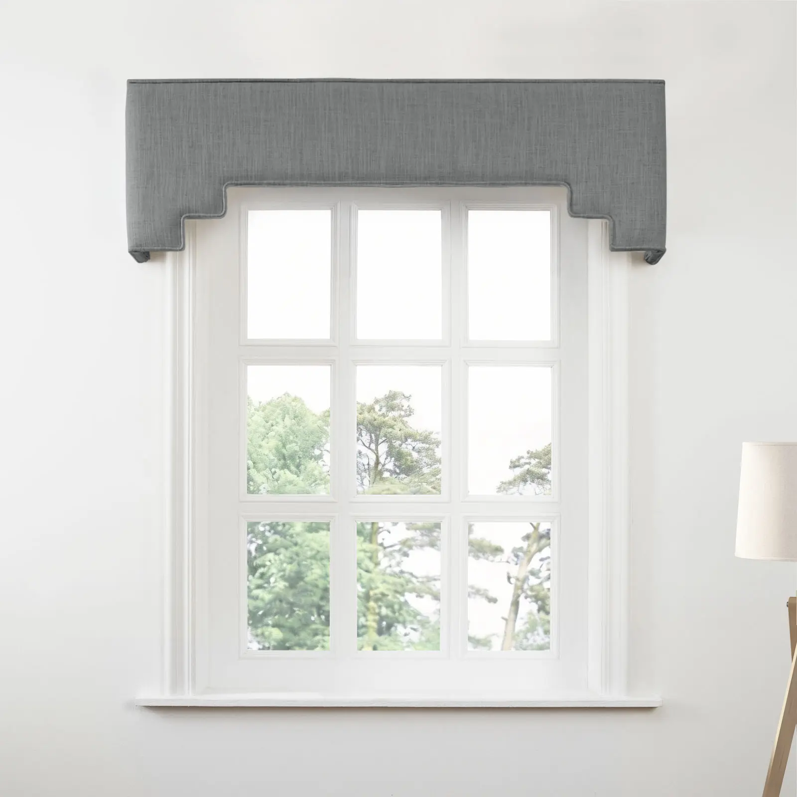 Liz Linen Decorative Stepped Cornice - Image 34