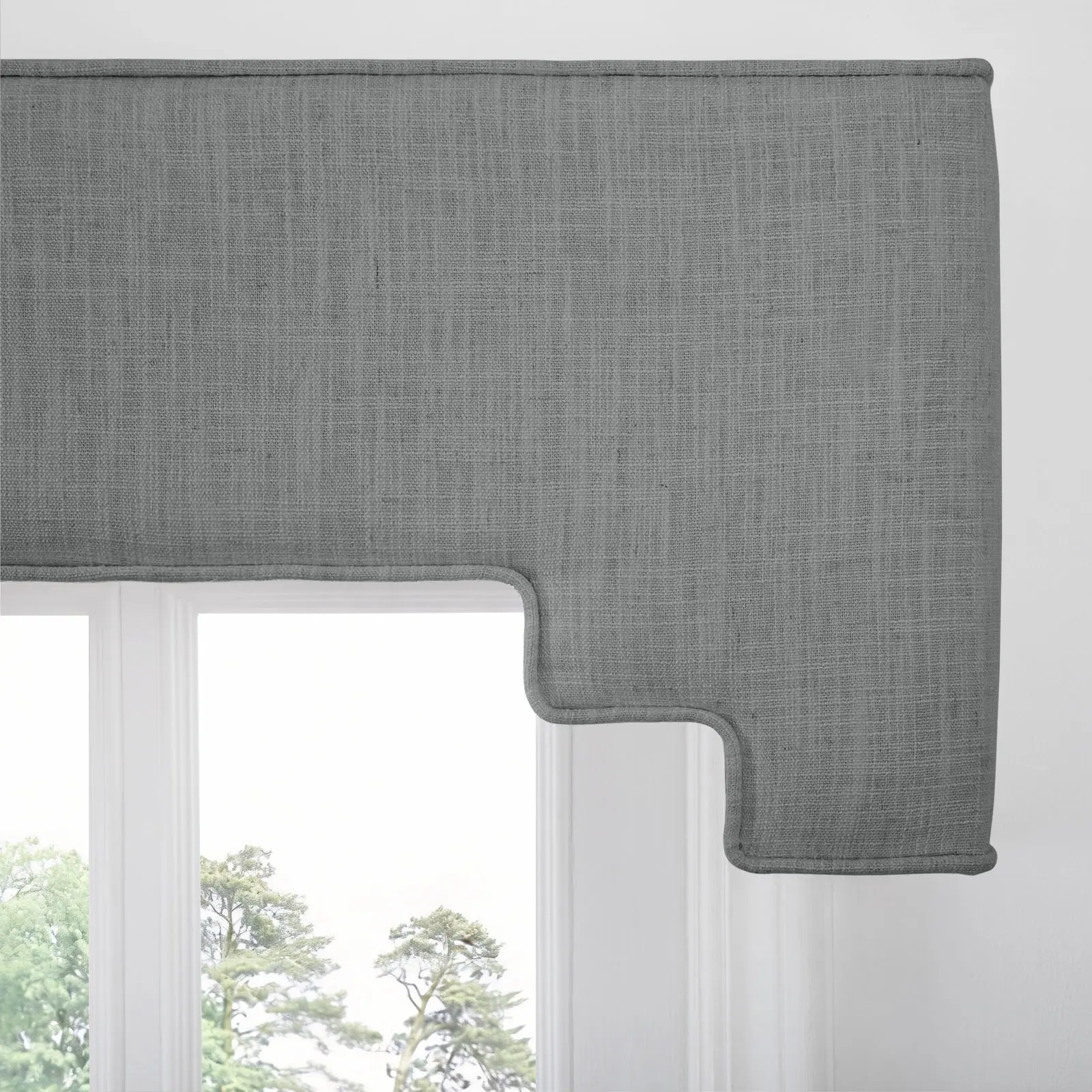 Liz Linen Decorative Stepped Cornice - Image 36