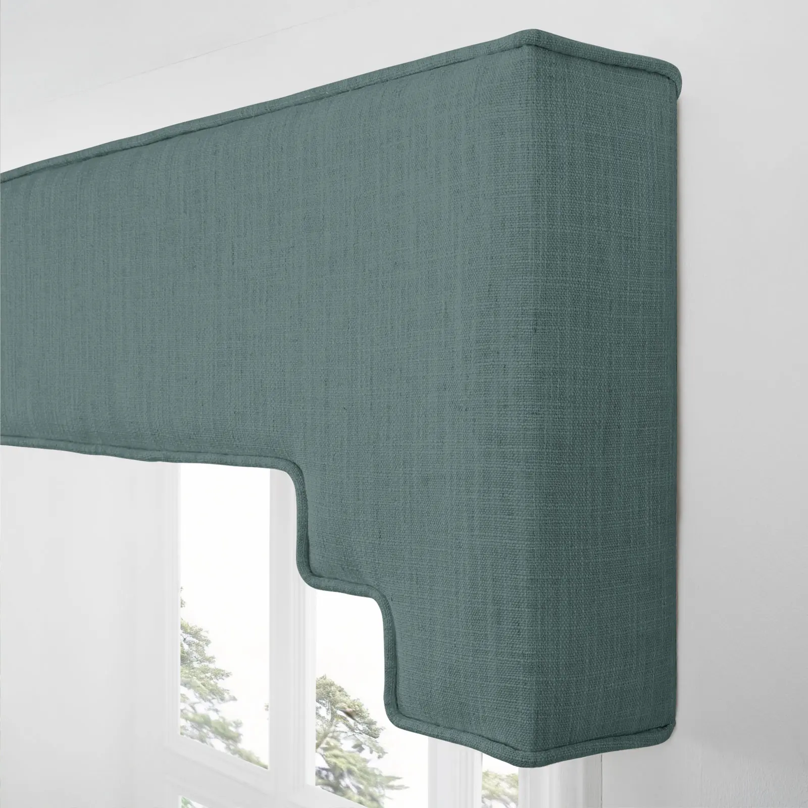 Liz Linen Decorative Stepped Cornice - Image 39