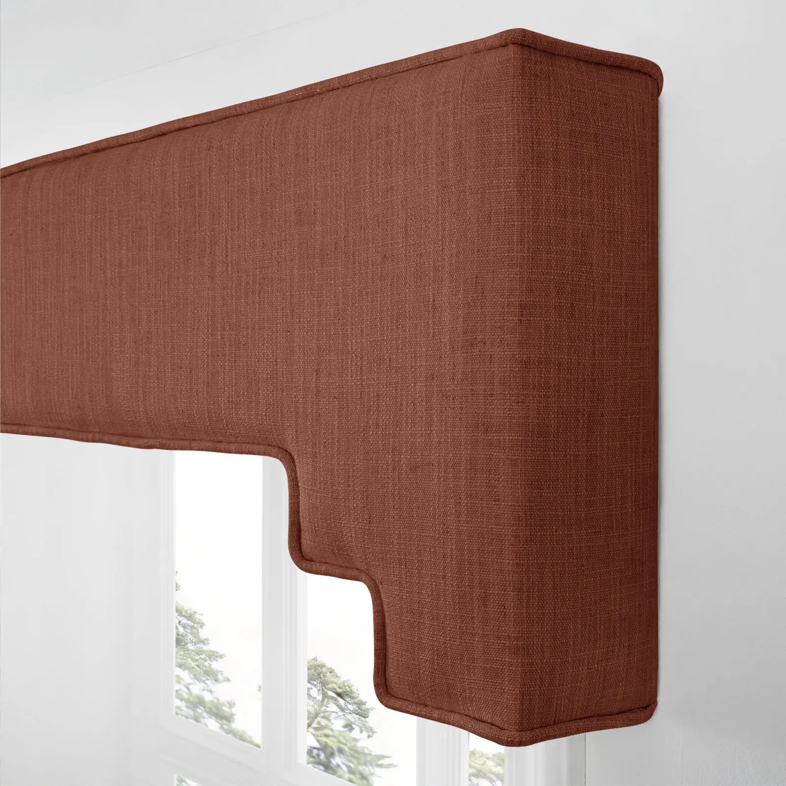 Liz Linen Decorative Stepped Cornice - Image 43
