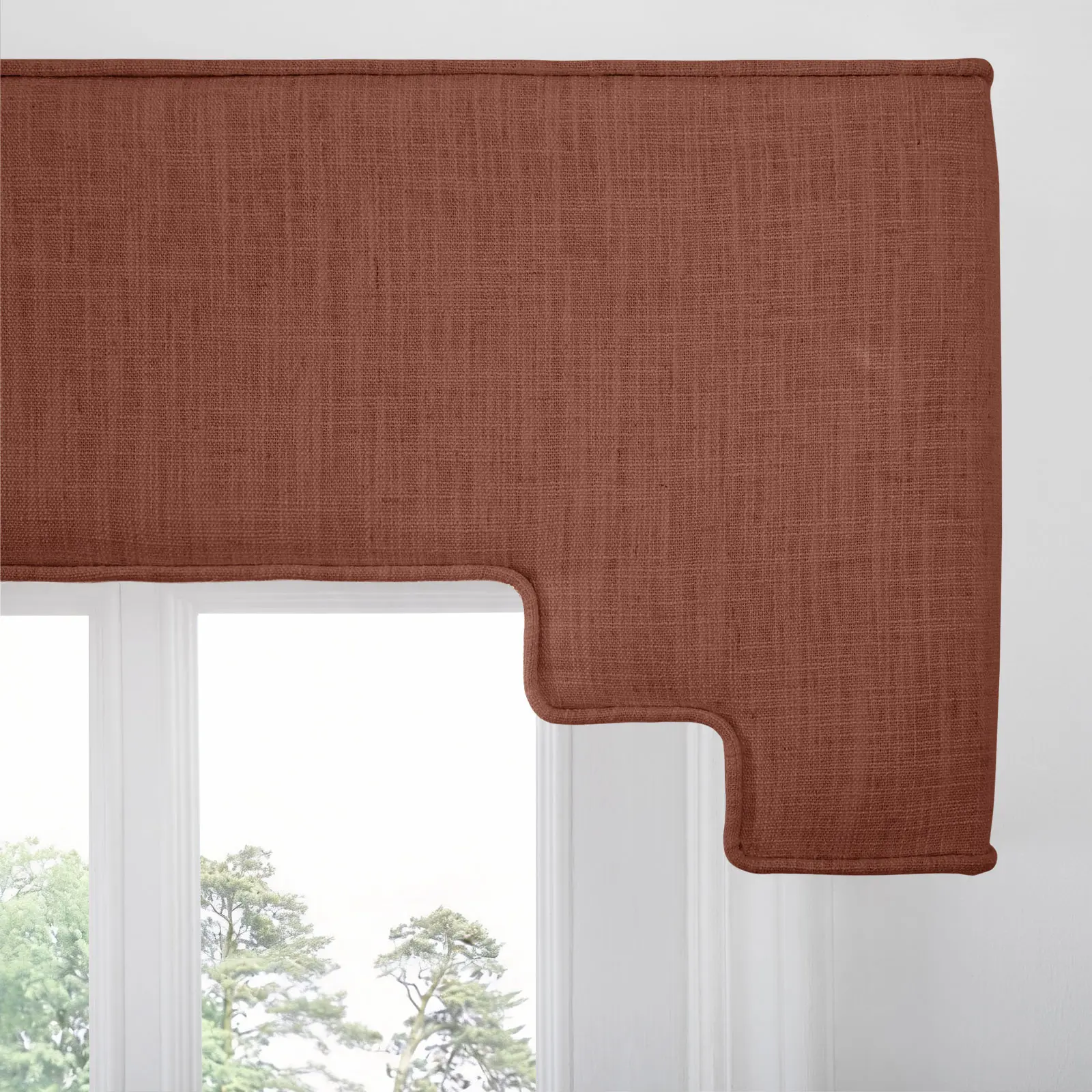 Liz Linen Decorative Stepped Cornice - Image 44