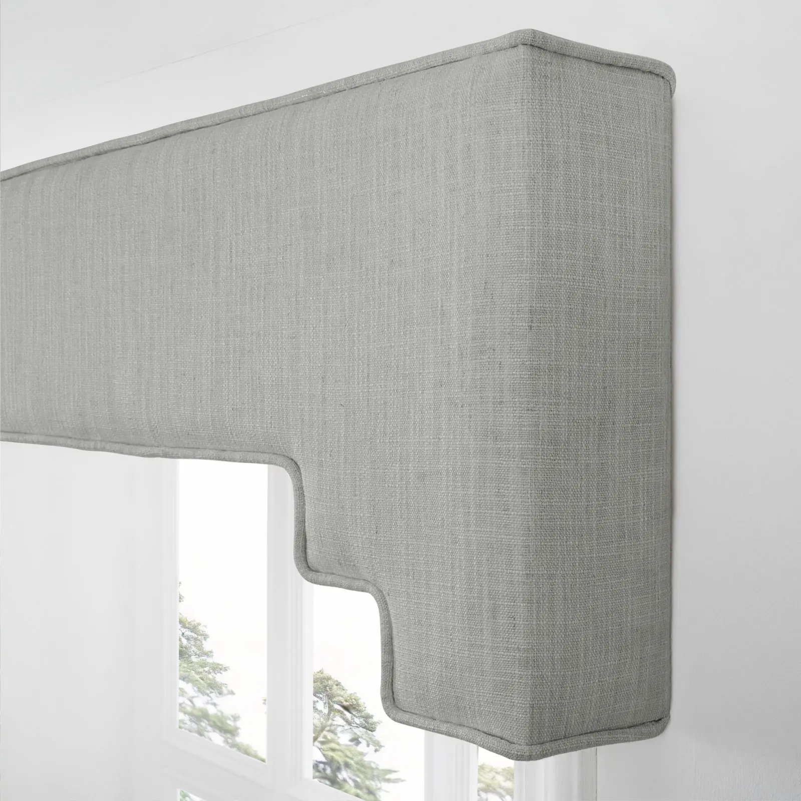 Liz Linen Decorative Stepped Cornice - Image 47
