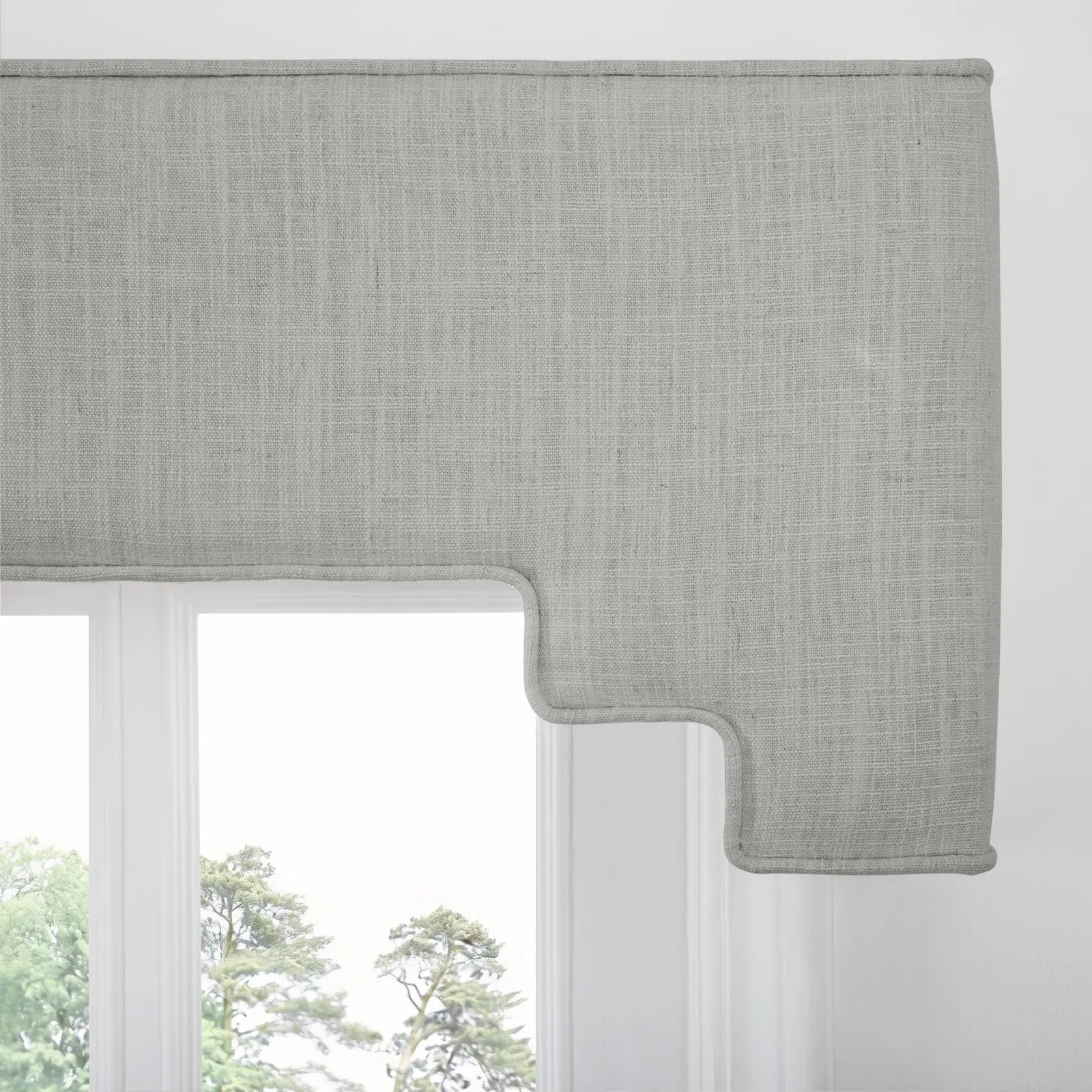 Liz Linen Decorative Stepped Cornice - Image 48
