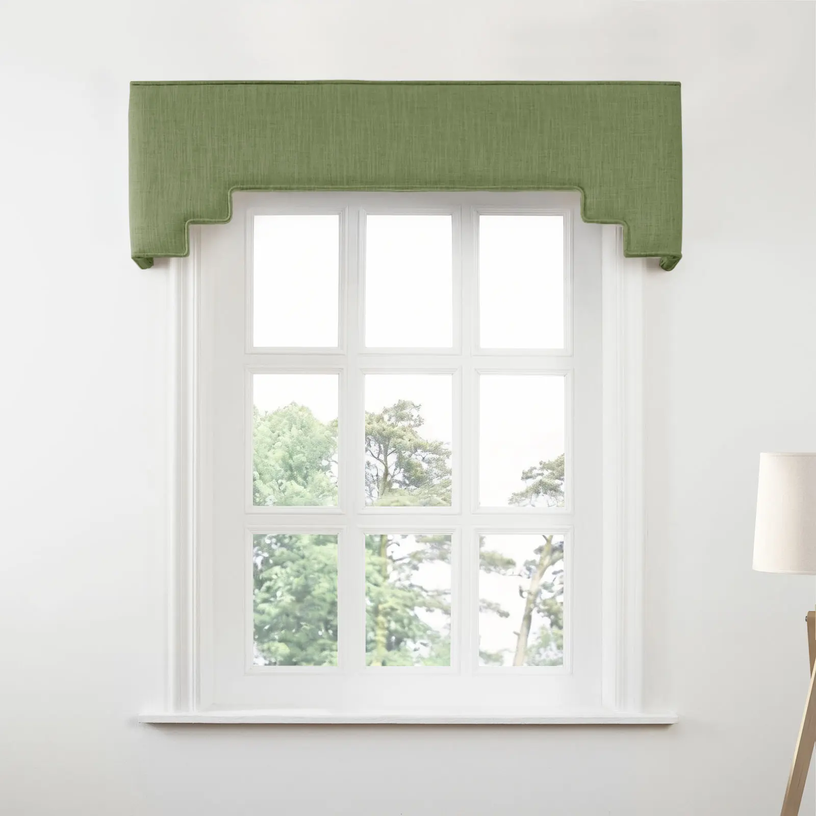 Liz Linen Decorative Stepped Cornice - Image 50