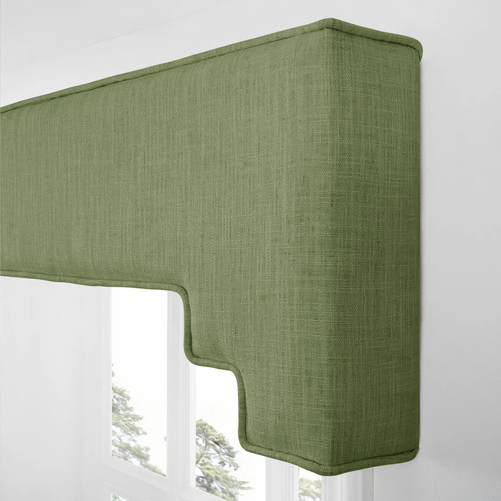 Liz Linen Decorative Stepped Cornice - Image 51