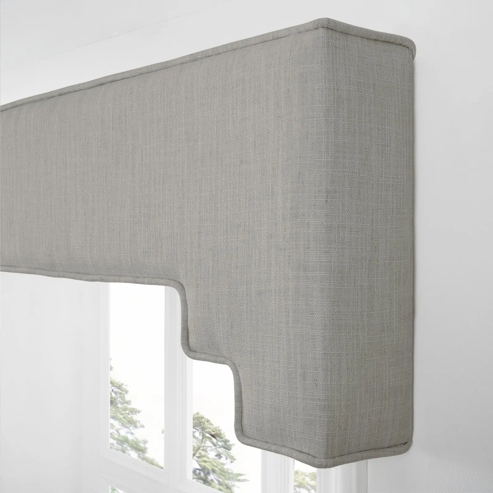 Liz Linen Decorative Stepped Cornice - Image 55