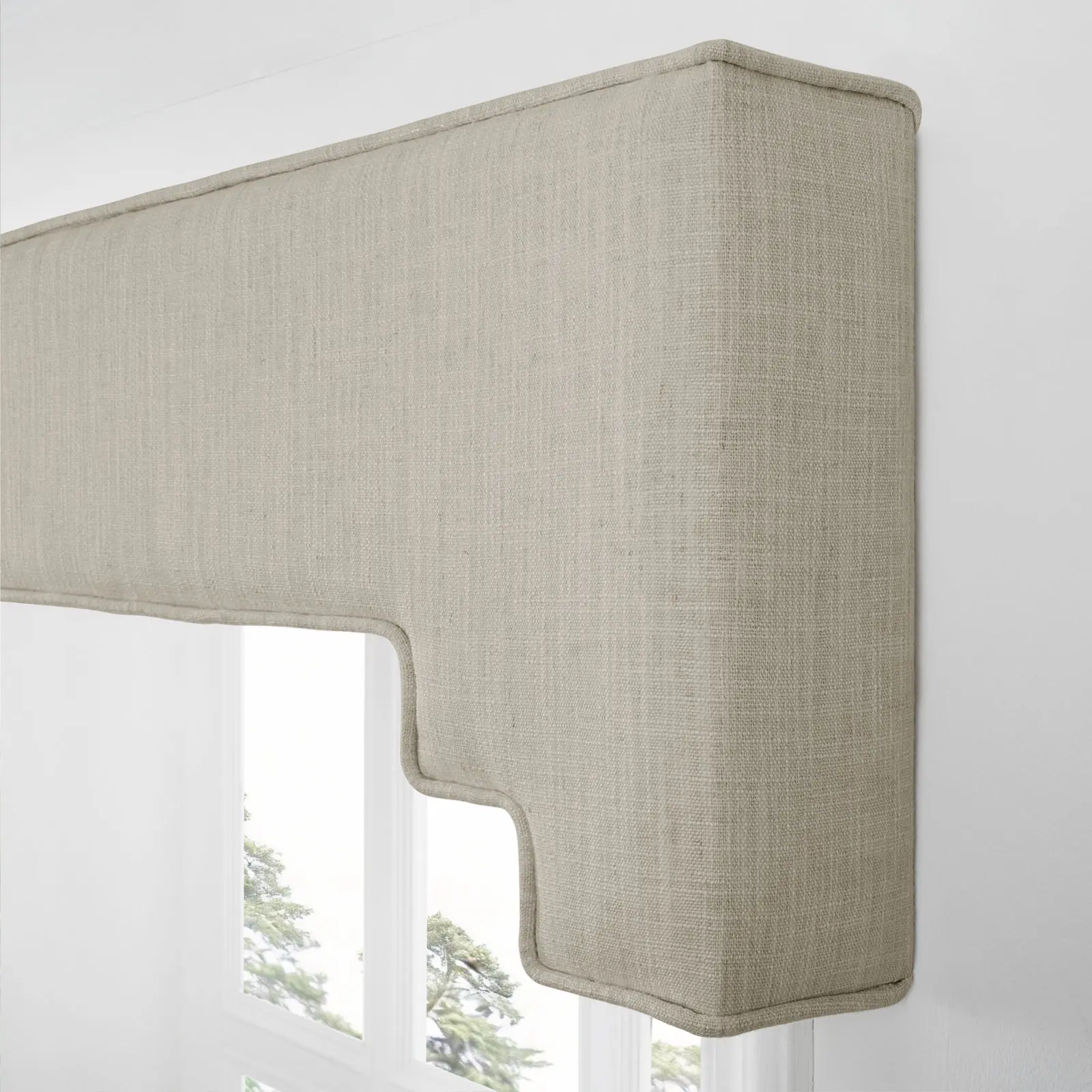 Liz Linen Decorative Stepped Cornice - Image 59
