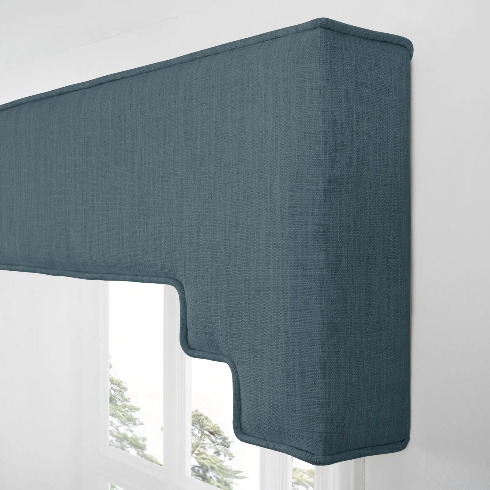 Liz Linen Decorative Stepped Cornice - Image 6