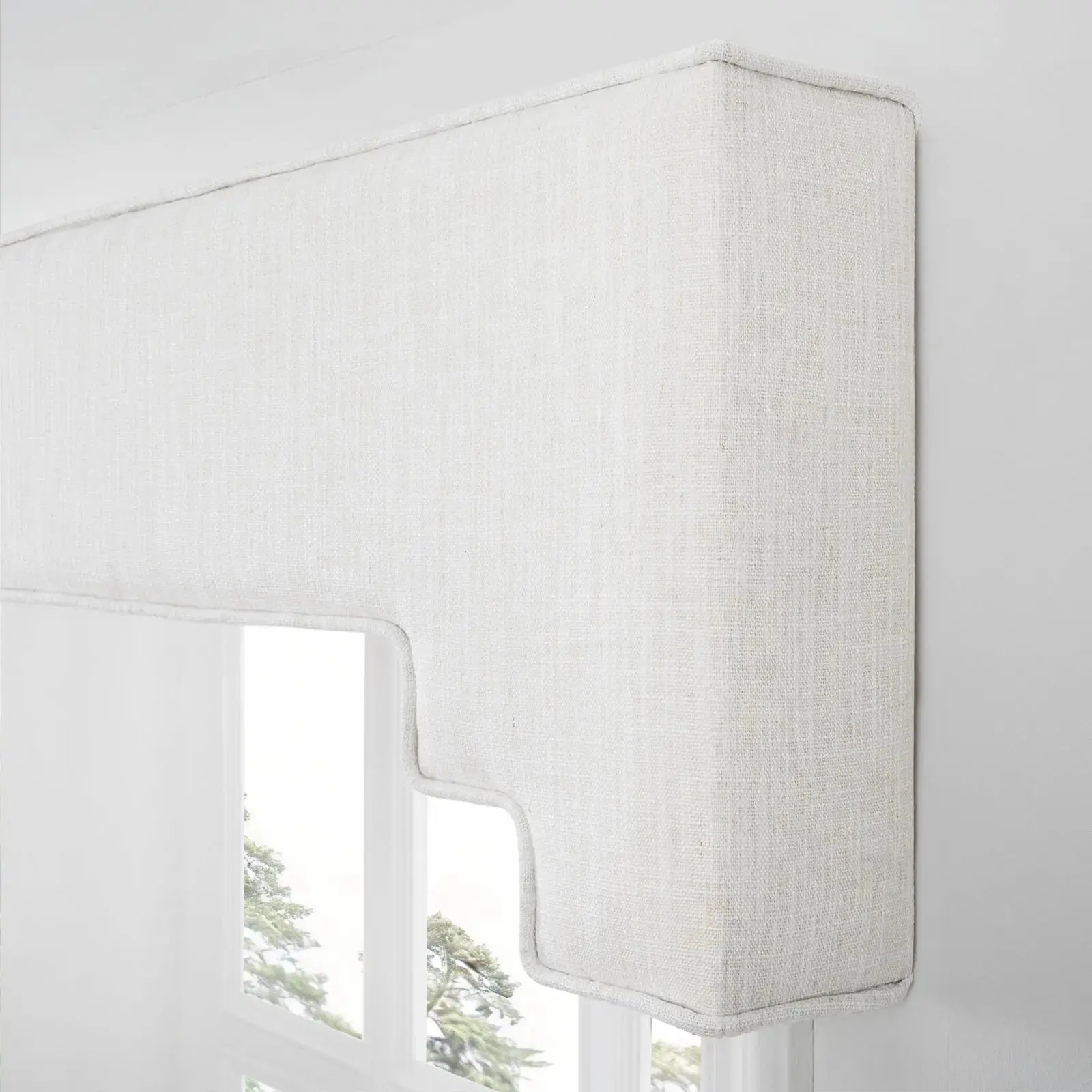 Liz Linen Decorative Stepped Cornice - Image 63
