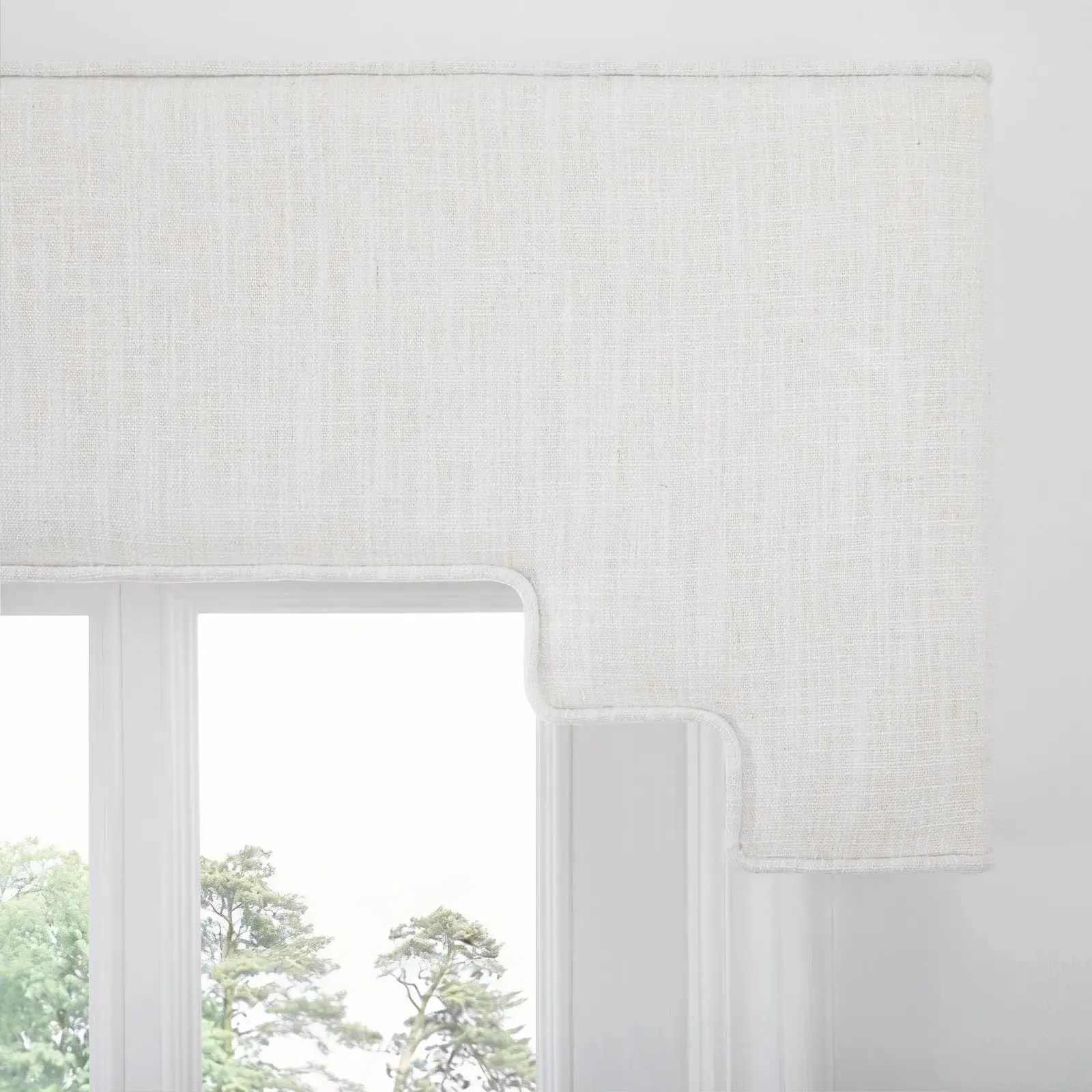 Liz Linen Decorative Stepped Cornice - Image 64
