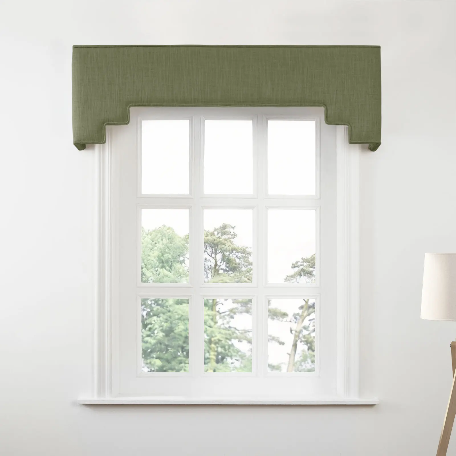 Liz Linen Decorative Stepped Cornice - Image 66