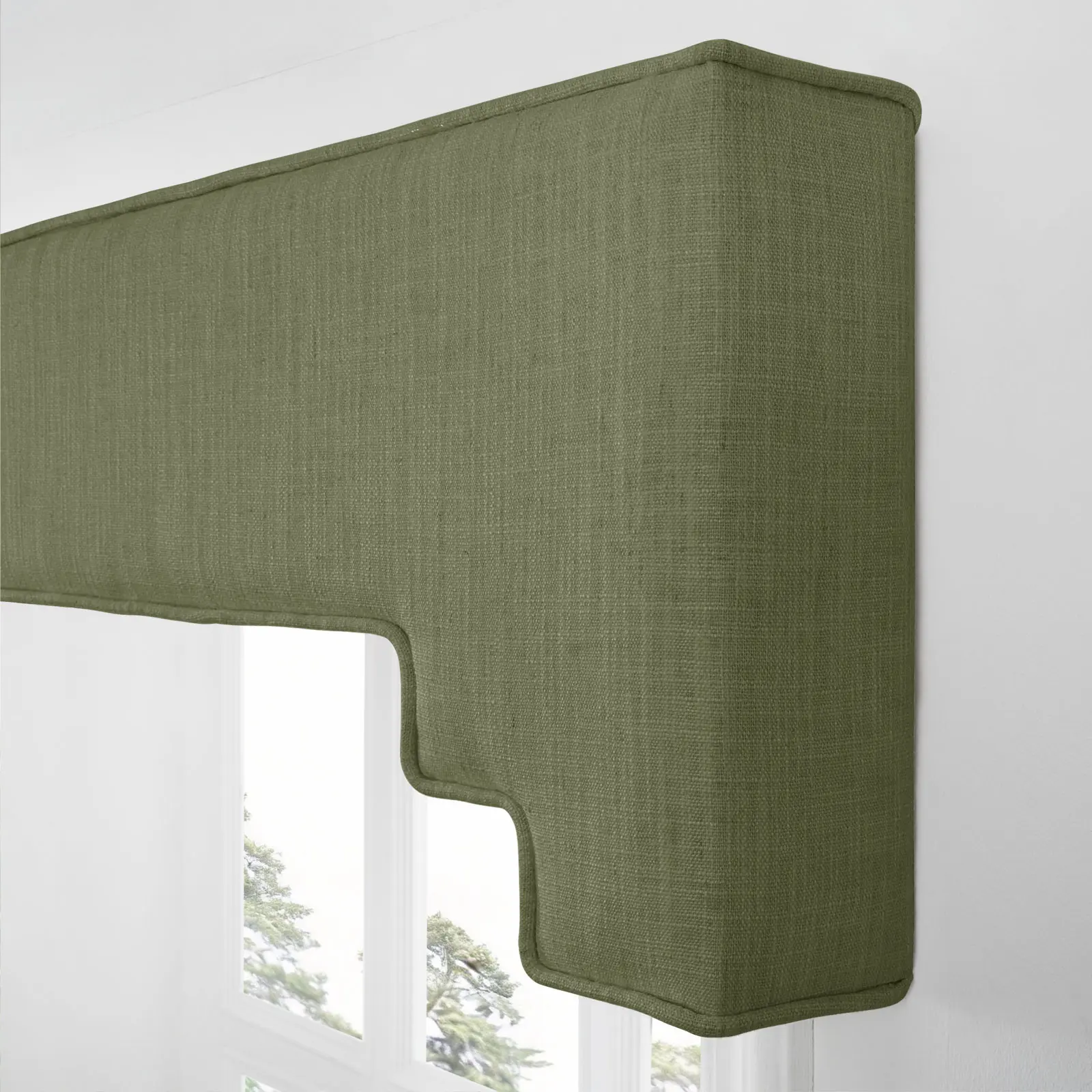 Liz Linen Decorative Stepped Cornice - Image 67