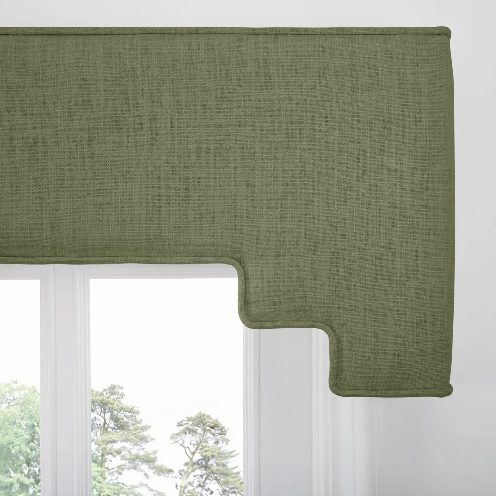 Liz Linen Decorative Stepped Cornice - Image 68