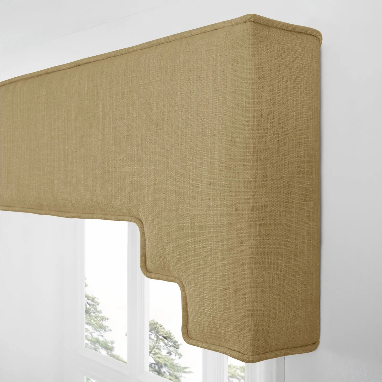 Liz Linen Decorative Stepped Cornice - Image 71