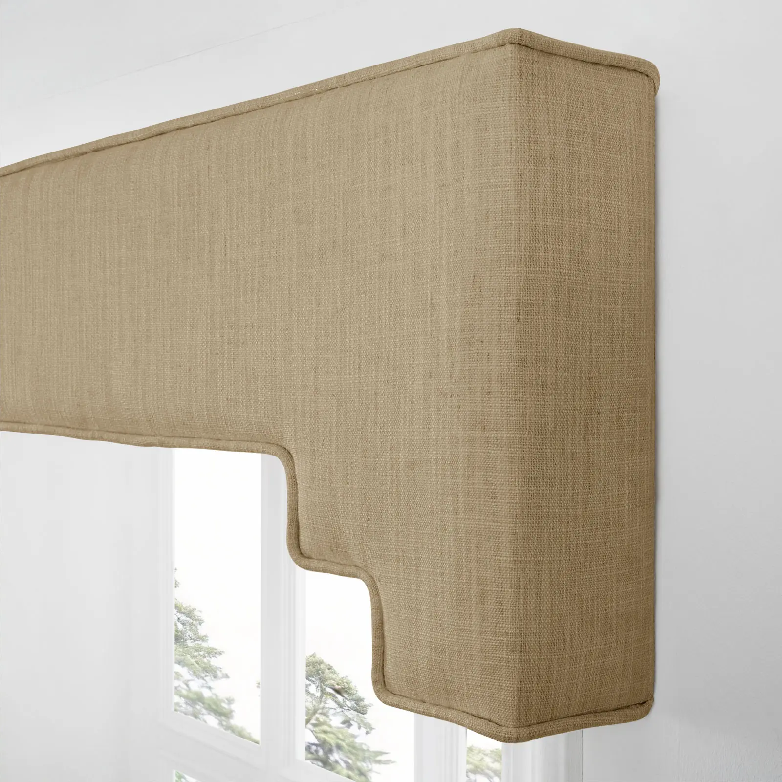 Liz Linen Decorative Stepped Cornice - Image 75
