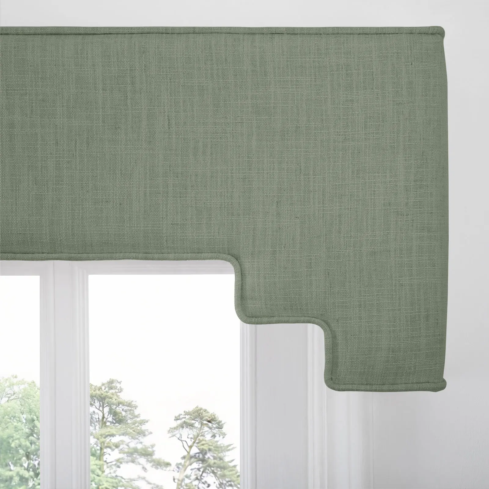 Liz Linen Decorative Stepped Cornice - Image 80