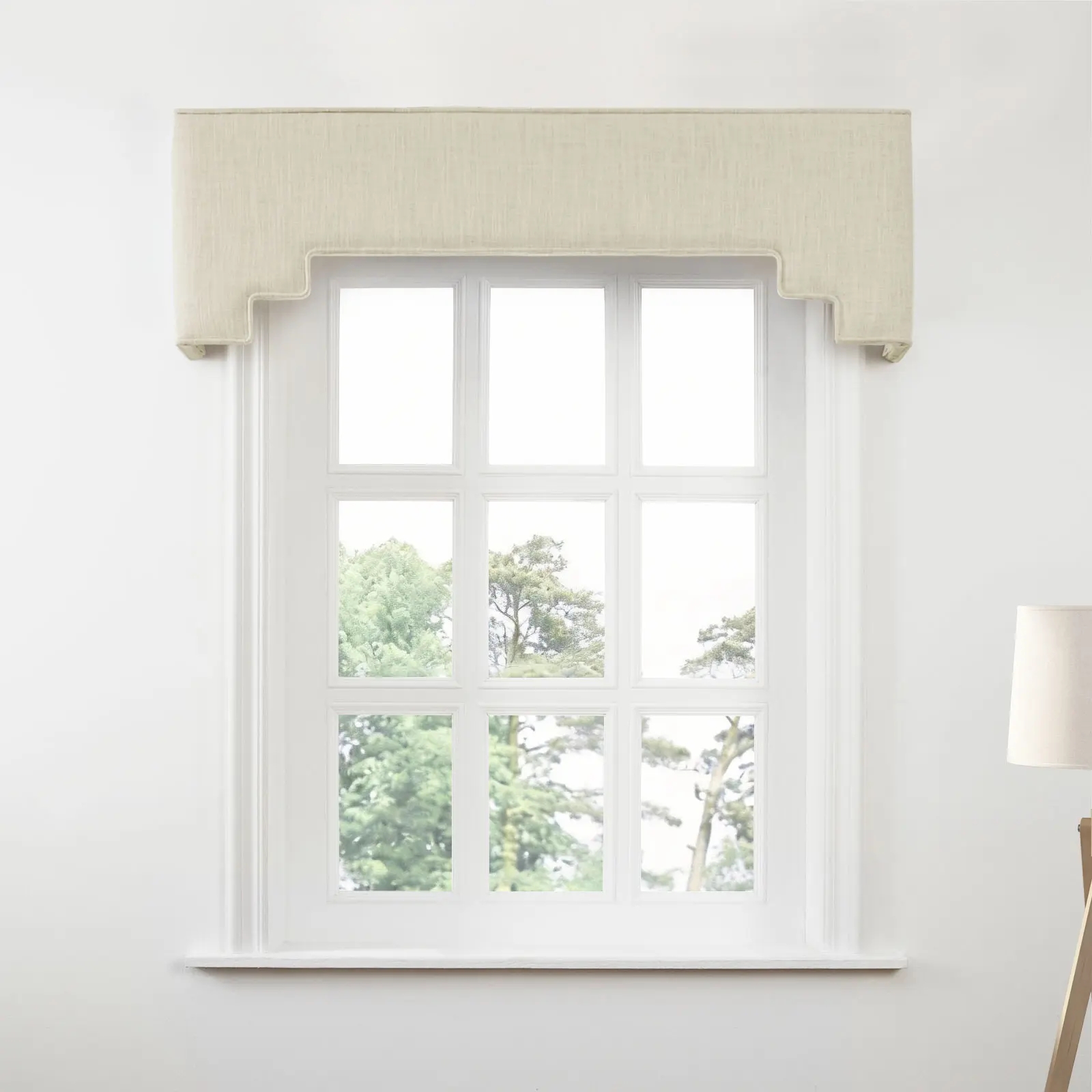 Liz Linen Decorative Stepped Cornice - Image 82