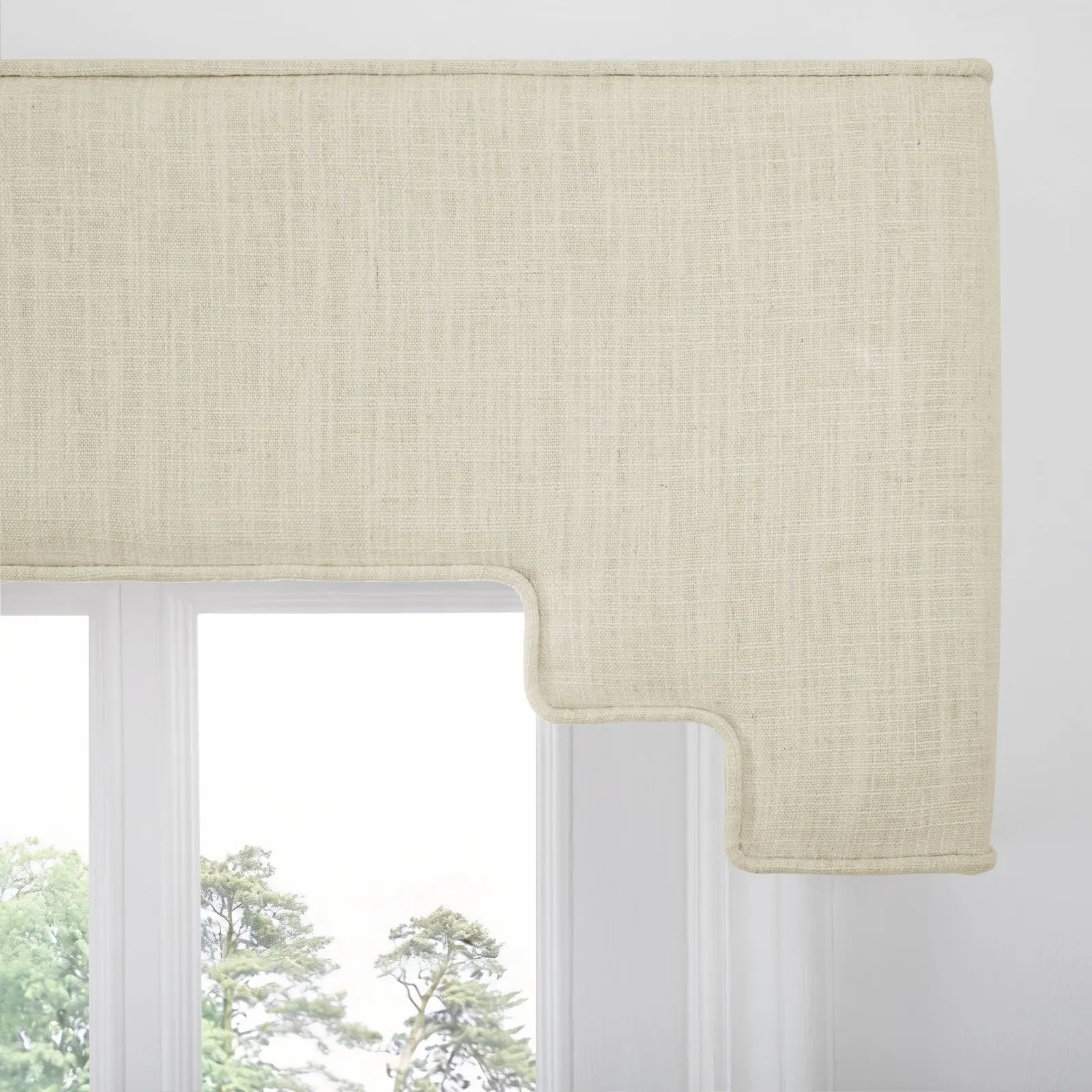 Liz Linen Decorative Stepped Cornice - Image 84
