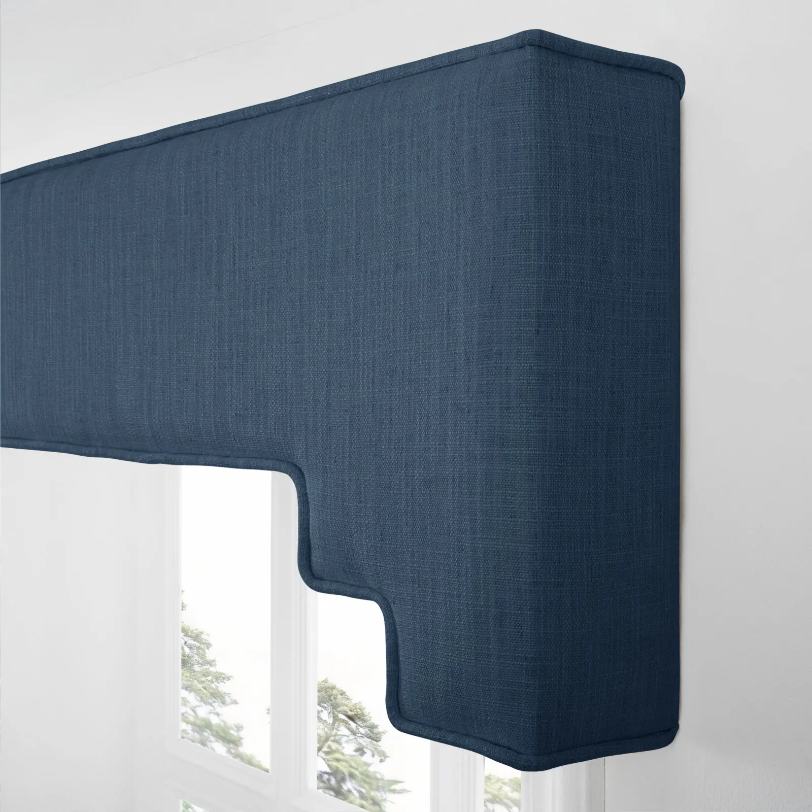Liz Linen Decorative Stepped Cornice - Image 87