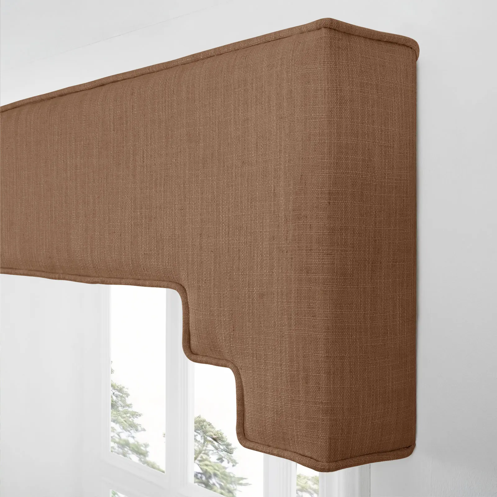 Liz Linen Decorative Stepped Cornice - Image 95