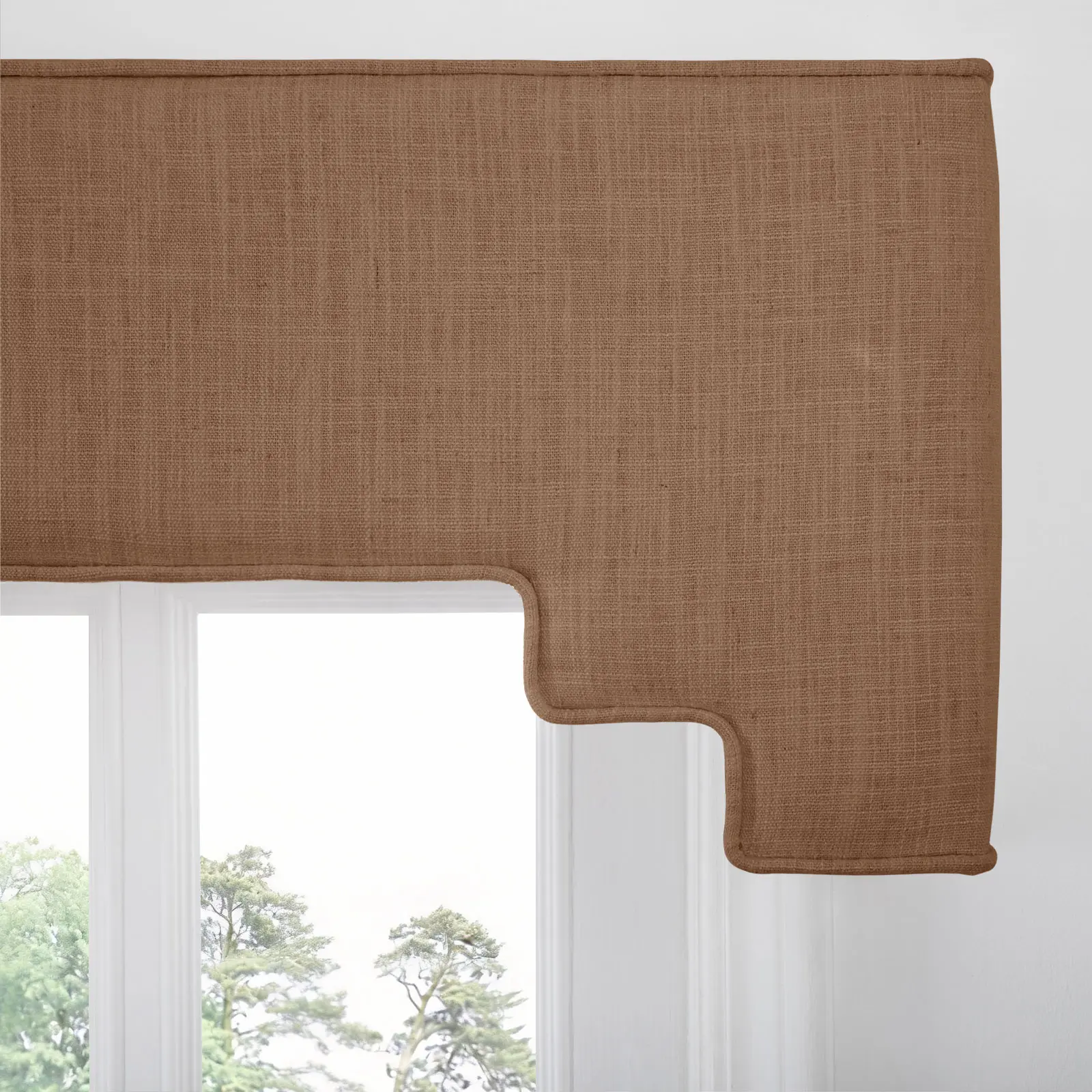 Liz Linen Decorative Stepped Cornice - Image 96