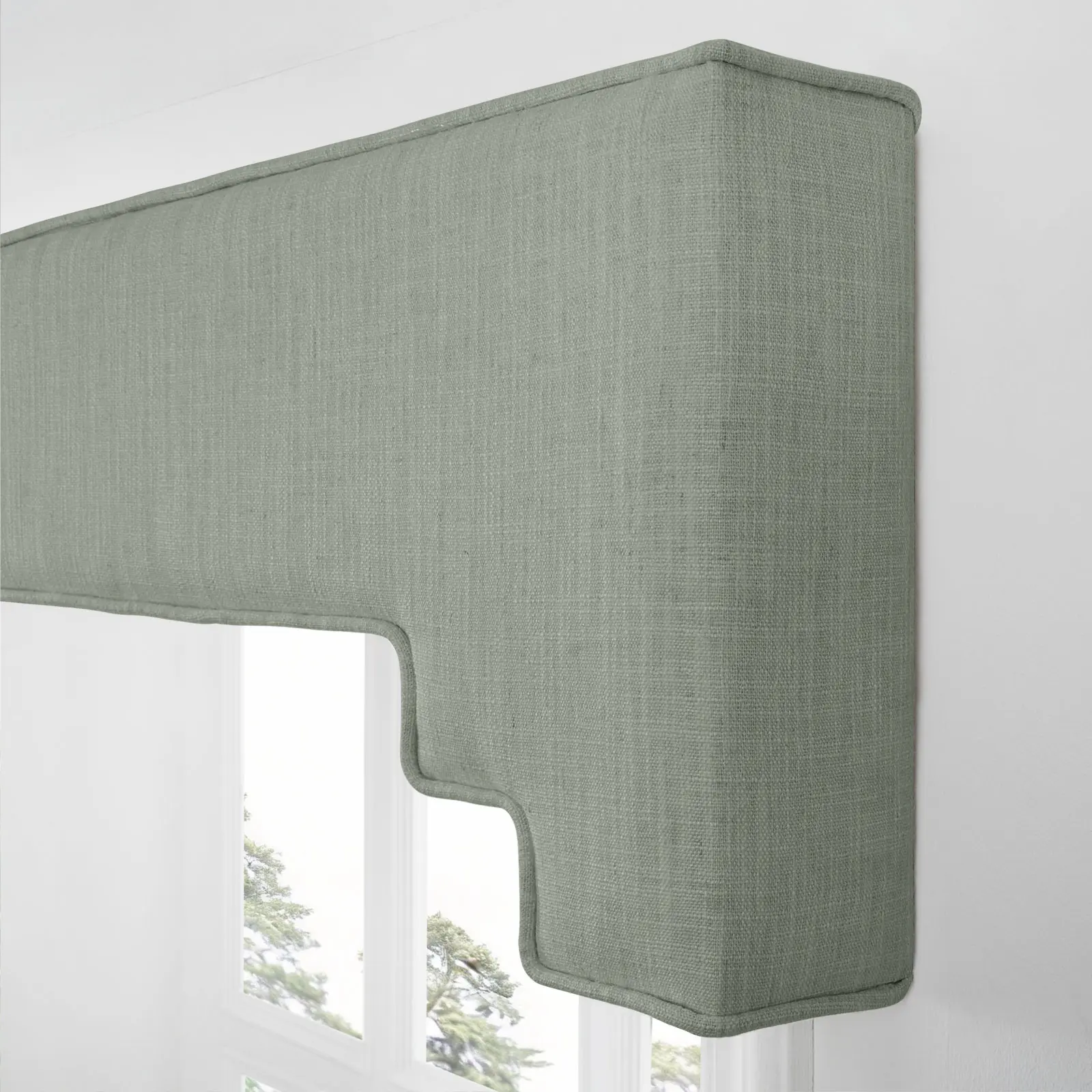 Liz Linen Decorative Stepped Cornice - Image 99