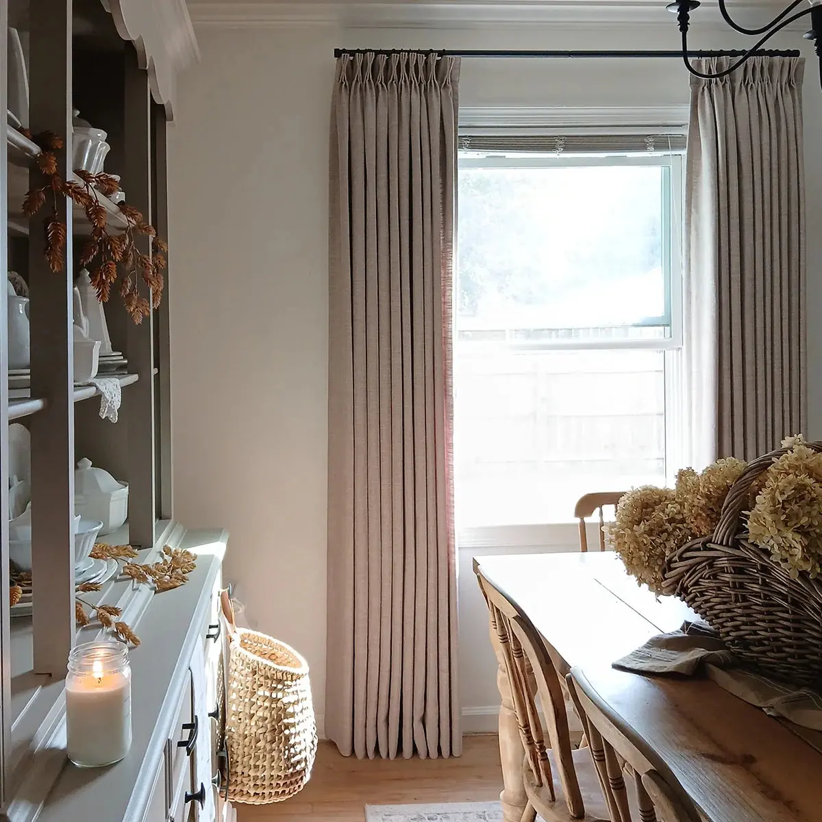 Liz Linen Ready Made Privacy Curtains Pinch Pleat Unlined - Image 73