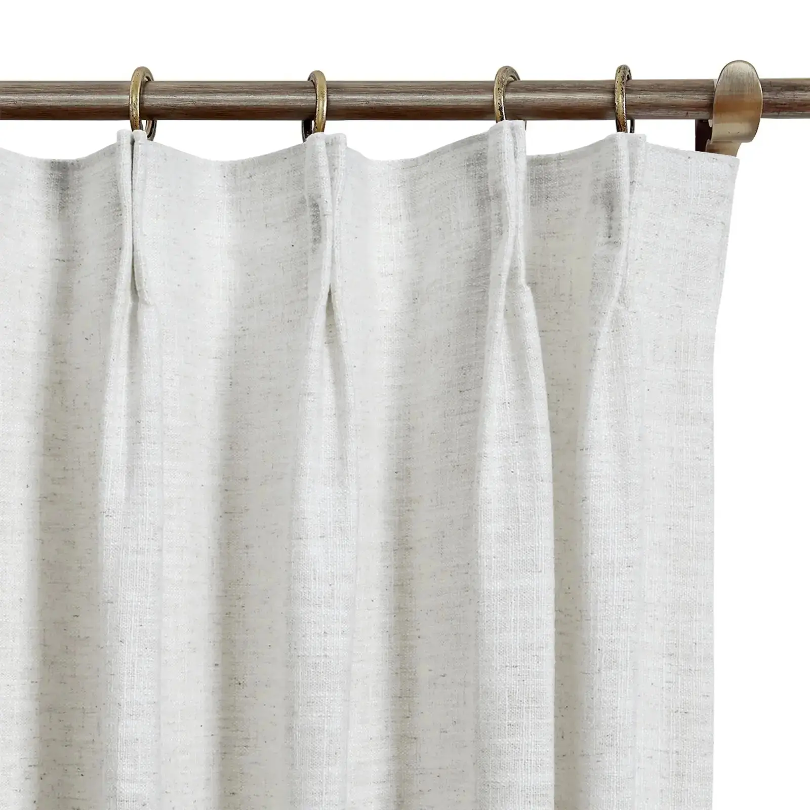 Liz Linen Ready Made Privacy Curtains Pinch Pleat Unlined - Image 11
